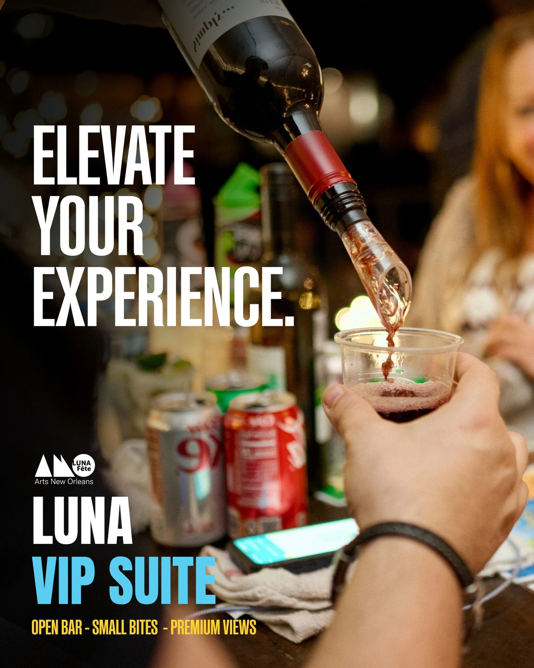 See LUNA F&ecirc;te from the best seat in the house! �
Upgrade your festival night with a LUNA VIP Suite featuring premier views of the projection experience at Gallier Hall, complimentary bites, an open bar, and access to Piazza d&rsquo;Italia. �
Ma