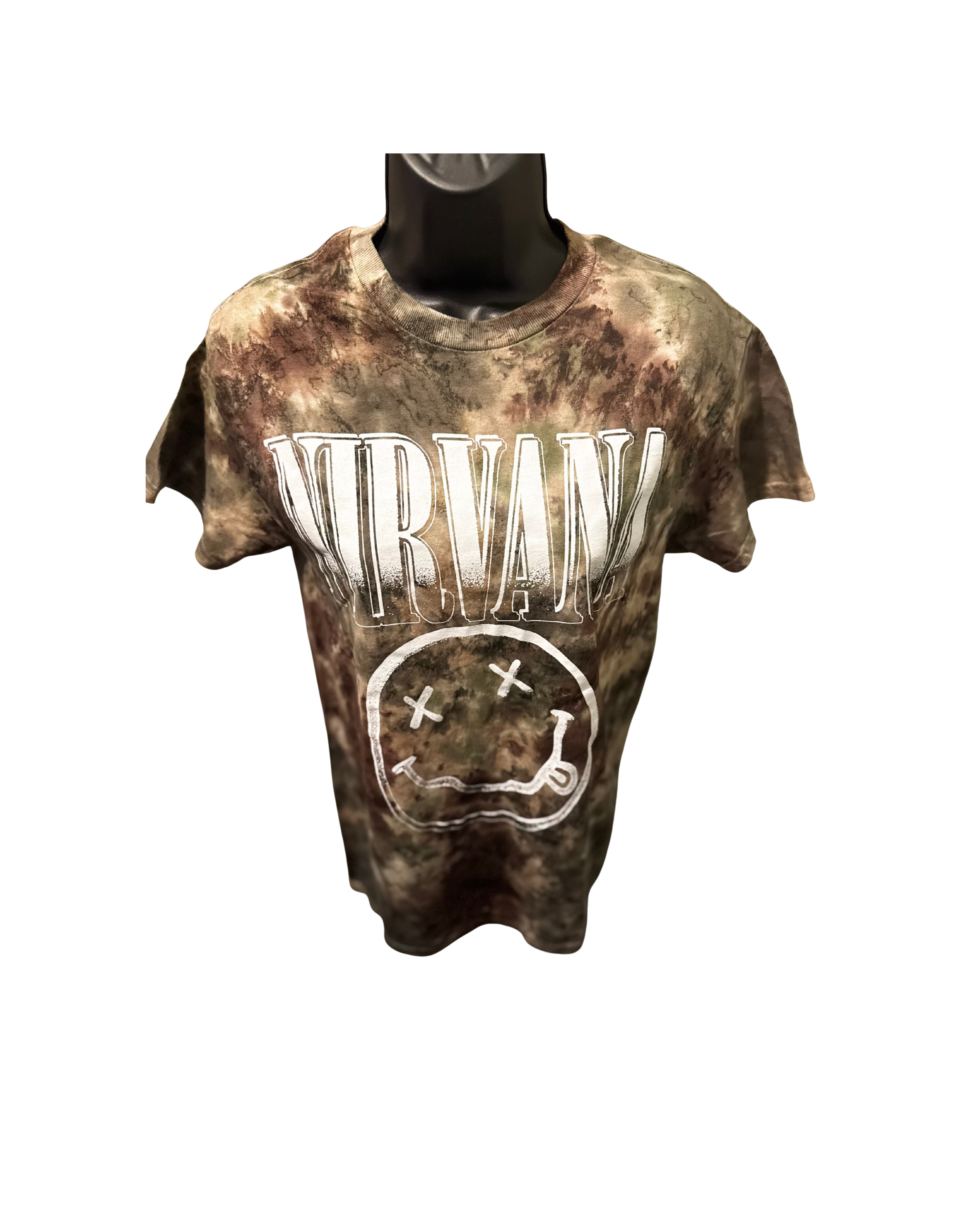 Nirvana Camo Graphic Tee (Small)