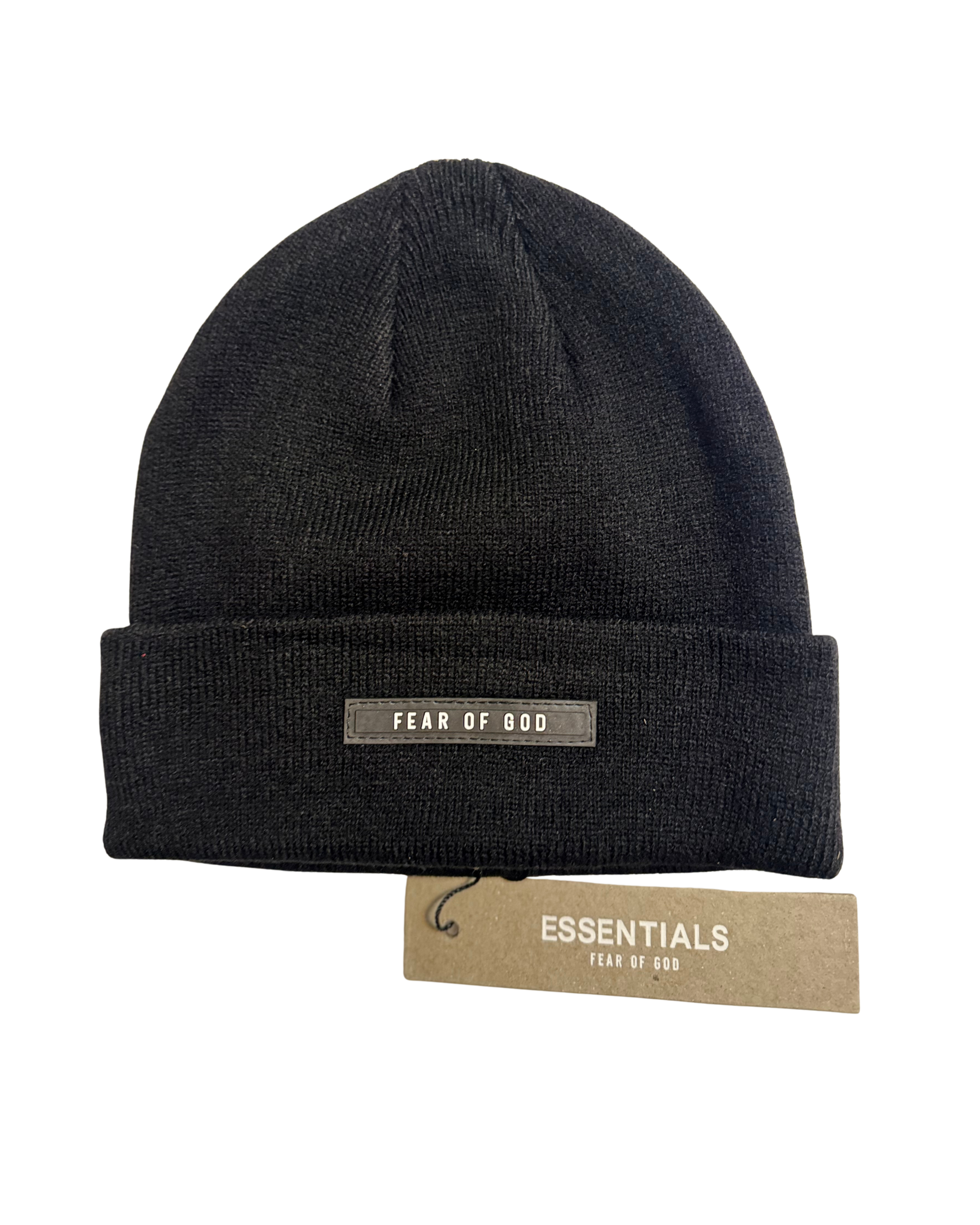 Fear Of God Essentials Knit Cuffed Beanie (Black)