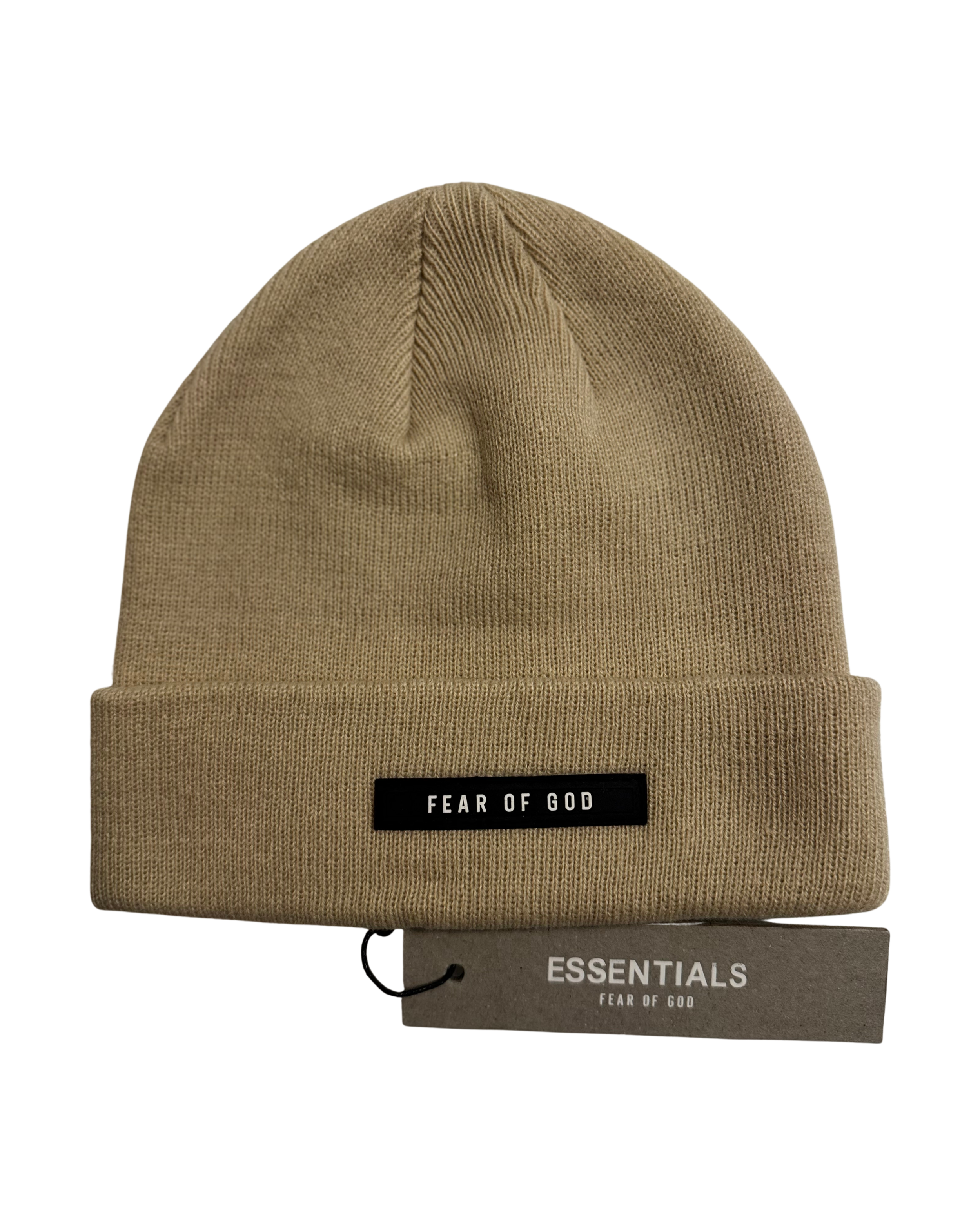 Fear Of God Essentials Knit Cuffed Beanie (Tan)