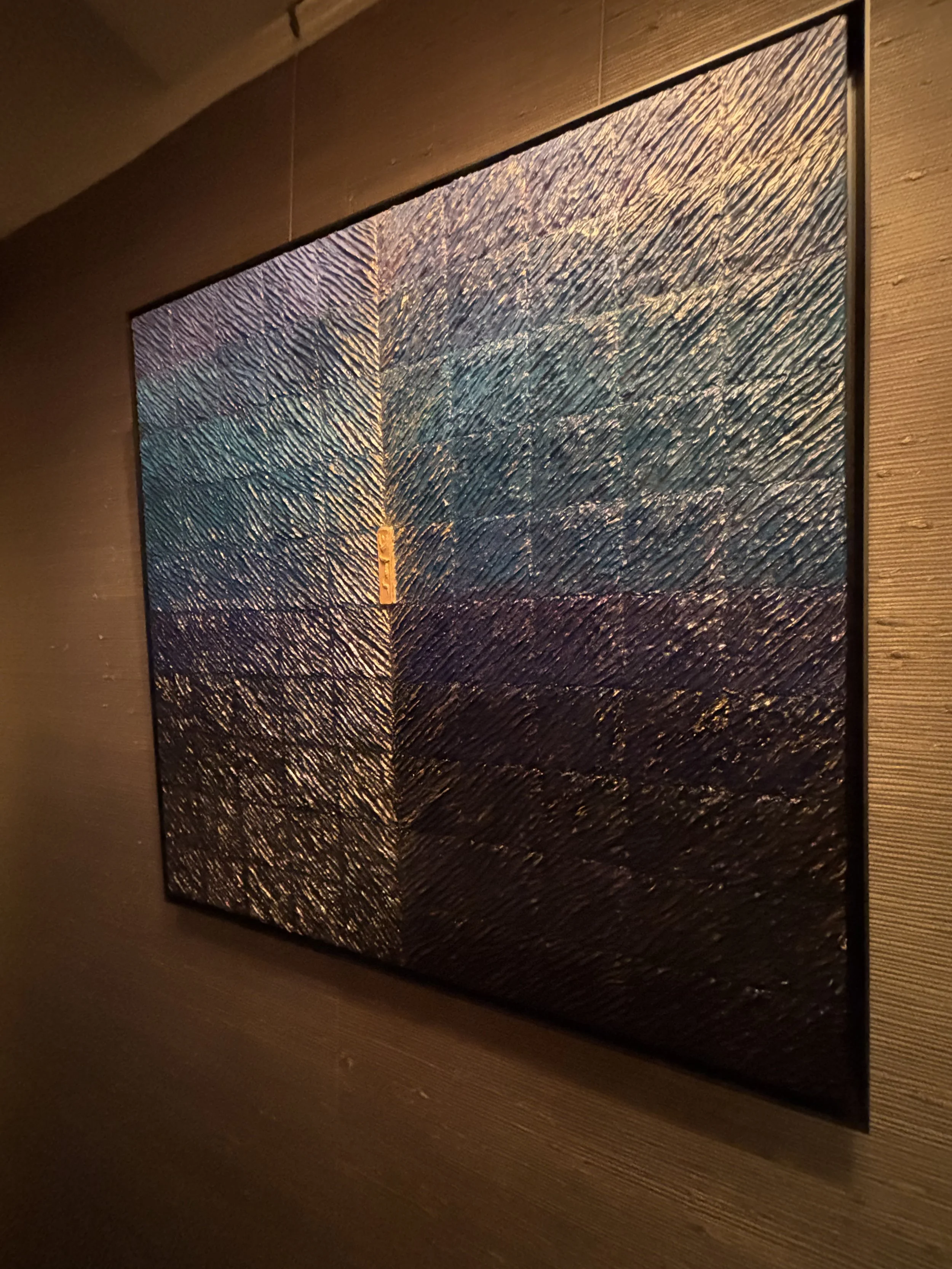 Blue ombré-30"x30", Aqua Art Basal Week, Miami, 2025, Stars in the Arts