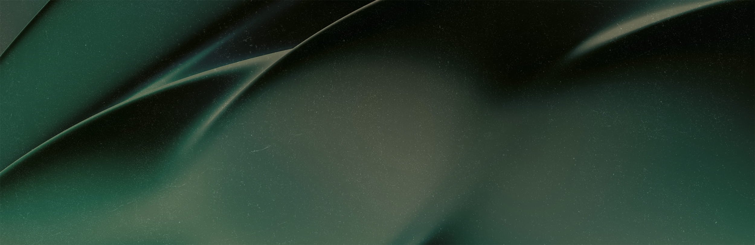 Abstract dark green background with gentle smooth curves and subtle light shimmering effect.