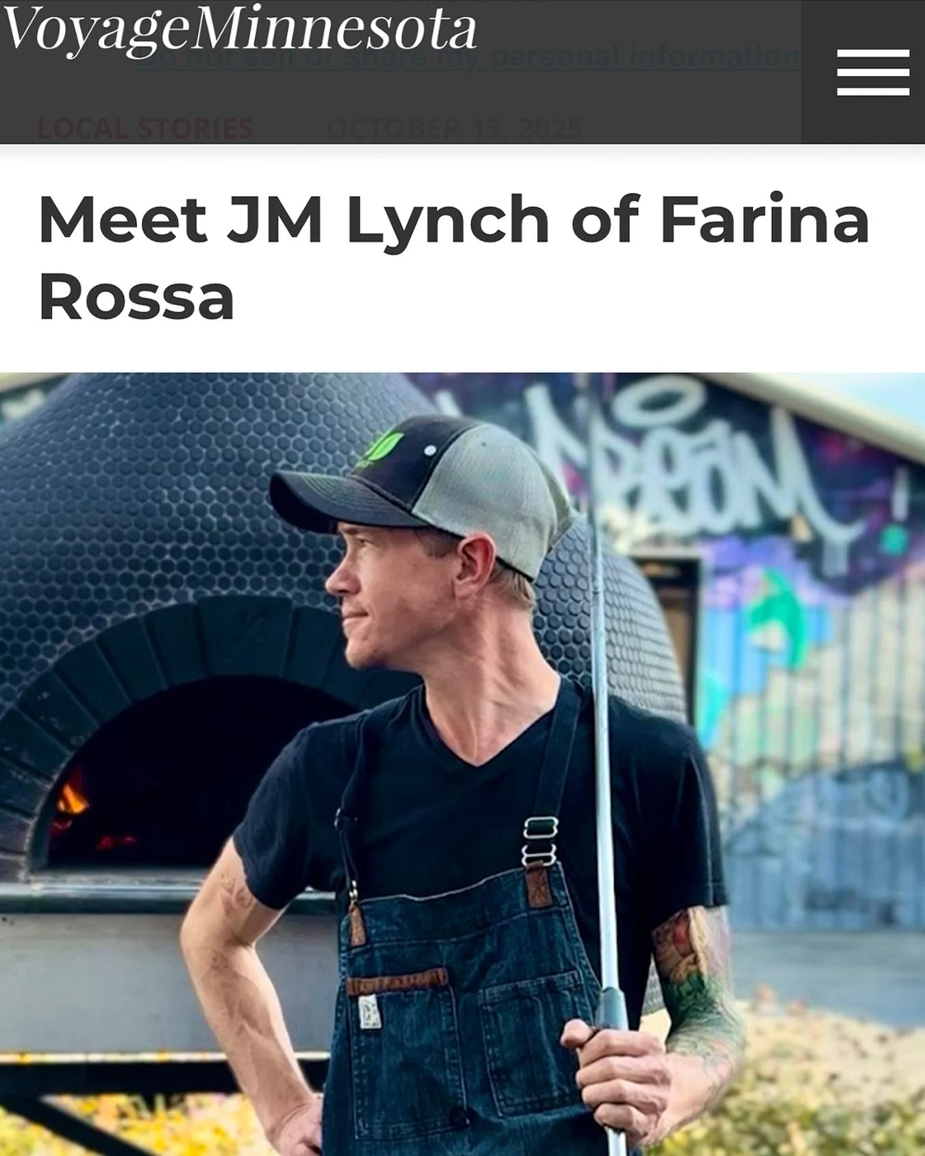 &ldquo;The persistence and the love for crafting a unique product kept me going and is paying off.&ldquo; Link in bio to read more about @chefjm99&rsquo;s journey to get Farina Rossa to where we are today.

Thanks @voyageminnesota!