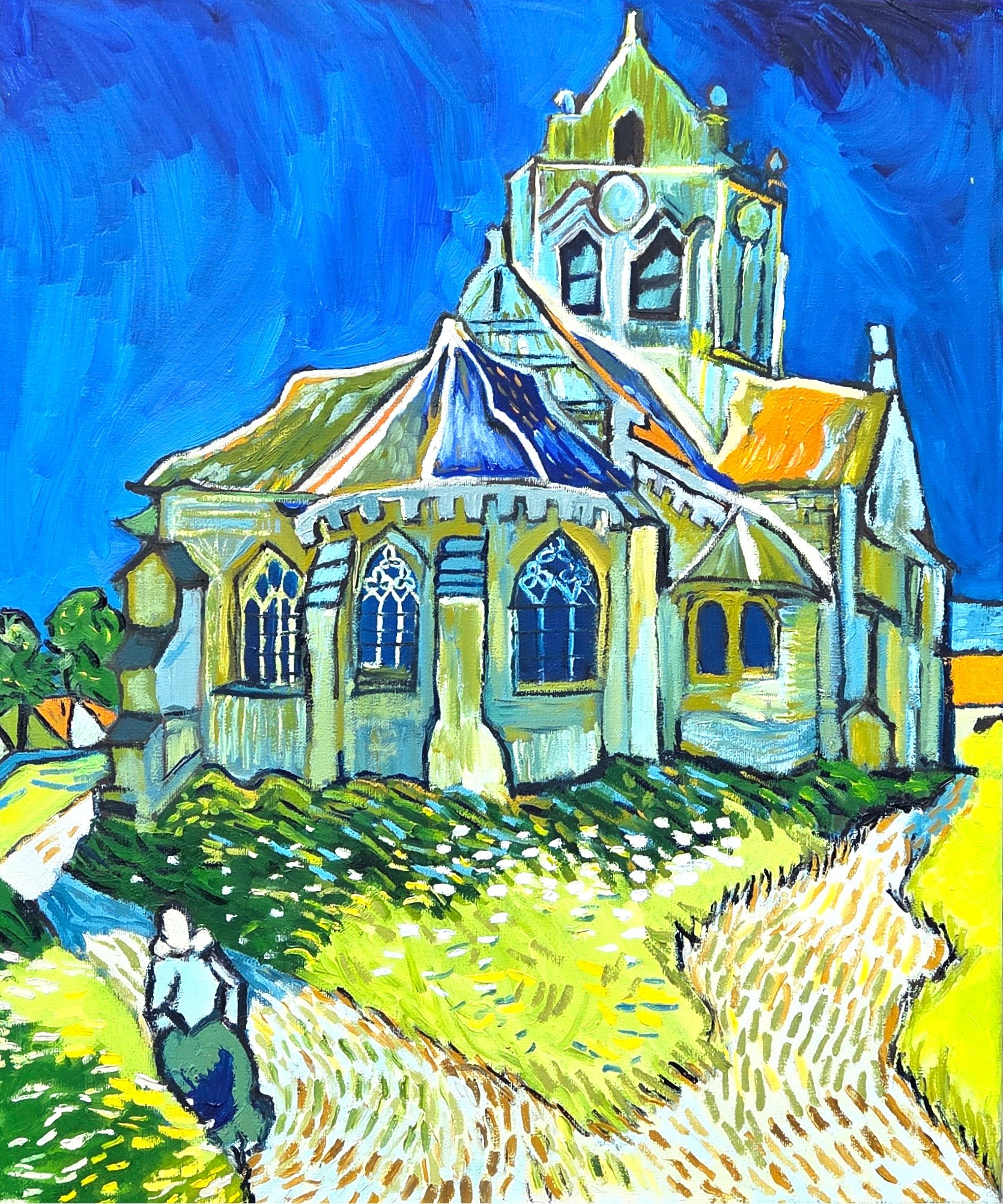 The church - oil on canvas -  50x60 cm - 2024 - SOLD