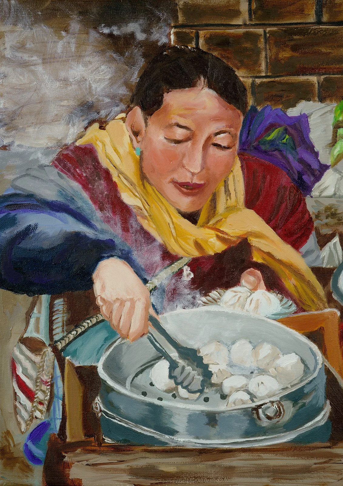 Momo lady - oil on canvas - 30x40 cm - 2024