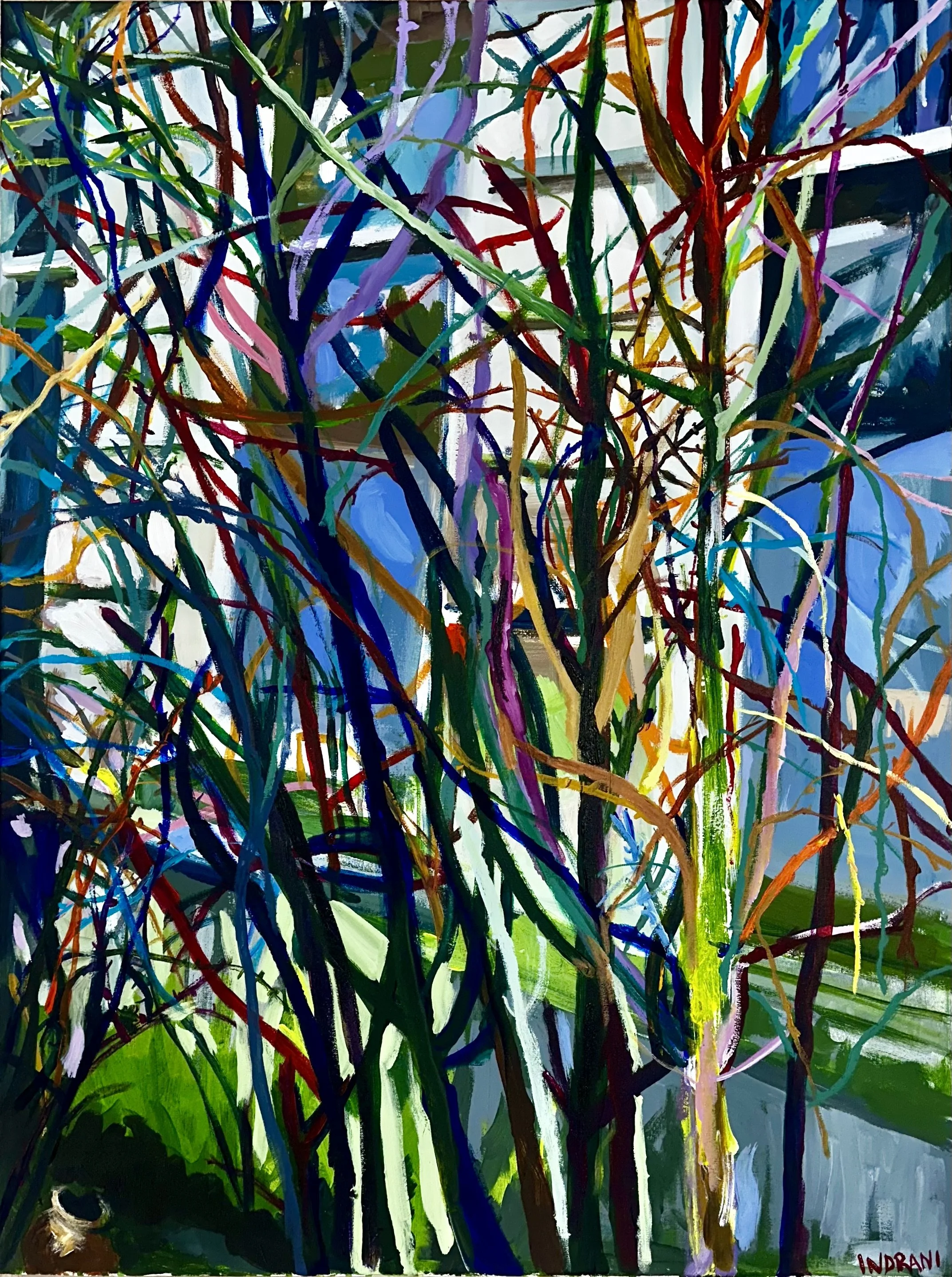 Growth isn't neat - acrylic on canvas - 60x80 cm - 2026