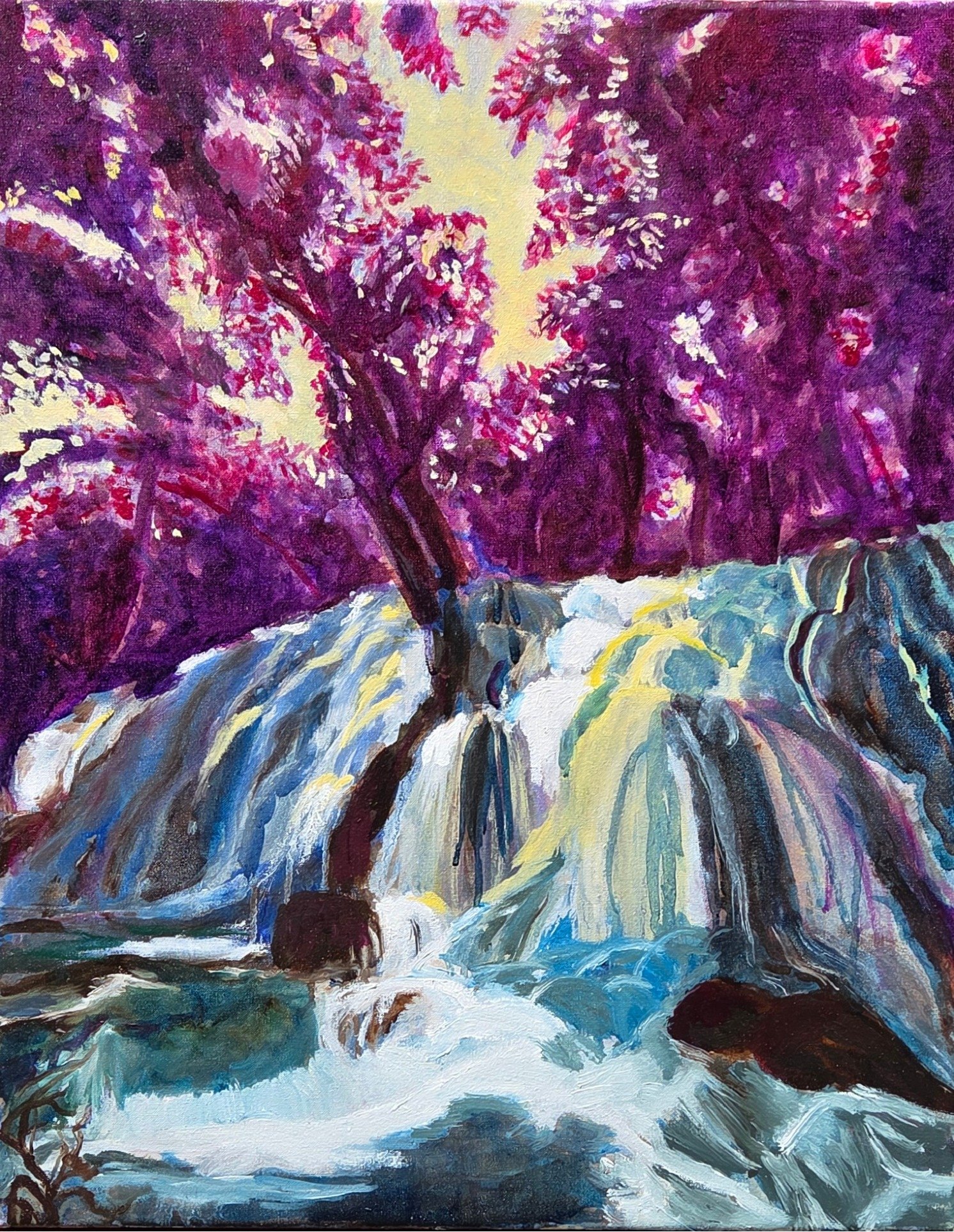 Waterfall - oil on canvas - 40x50 cm - 2025