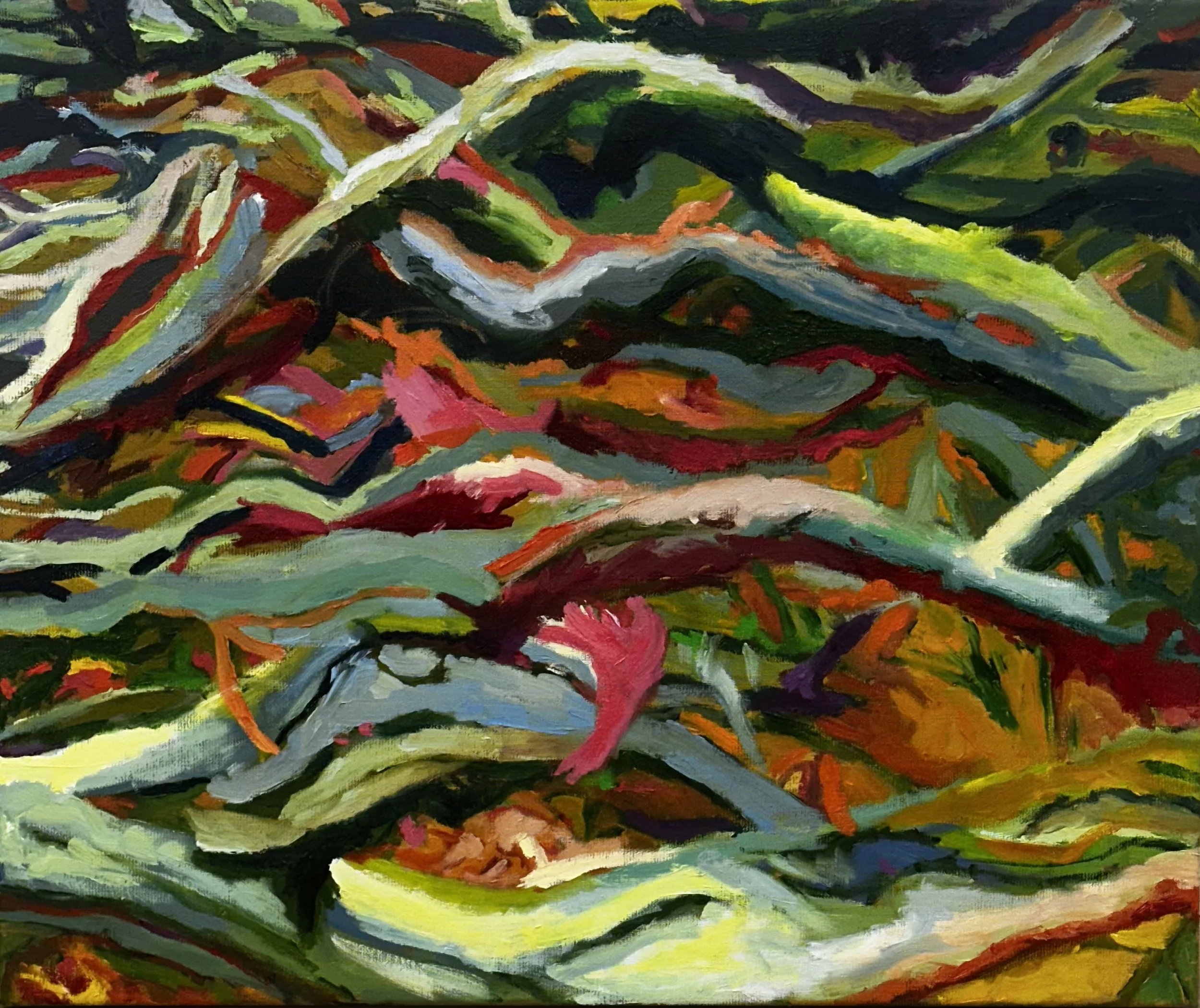 Tree roots - oil on canvas - 50x60 cm - 2026