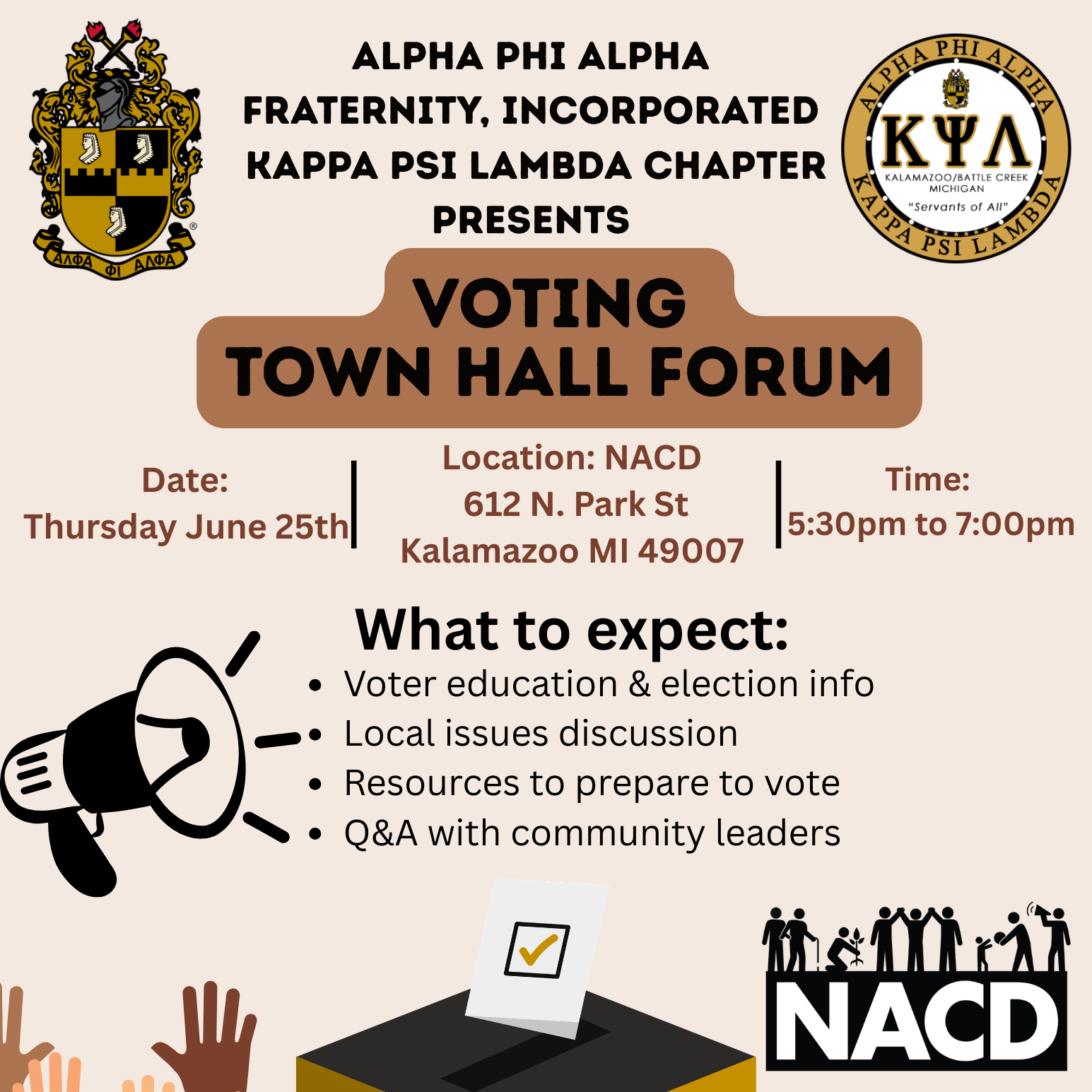 Voting Town Hall Forum