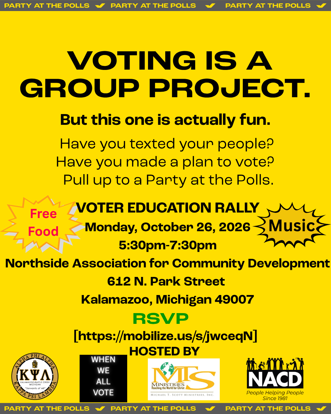 Party At The Polls | Voter Education Rally