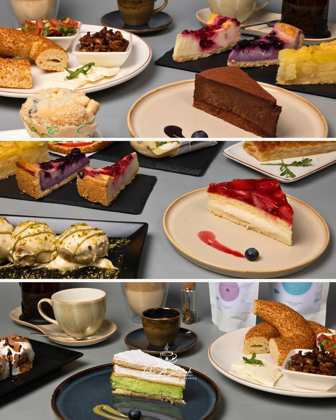 ✨ Süße Auszeit gefällig? ✨
Ob saftiger Cheesecake, cremige Torte oder knuspriges Simit - bei uns findest du alles, was dein Herz (und Gaumen) begehrt. 🫶🏼☕️
Perfekt zum Kaffee, für den Nachmittagssnack oder einfach als kleiner G