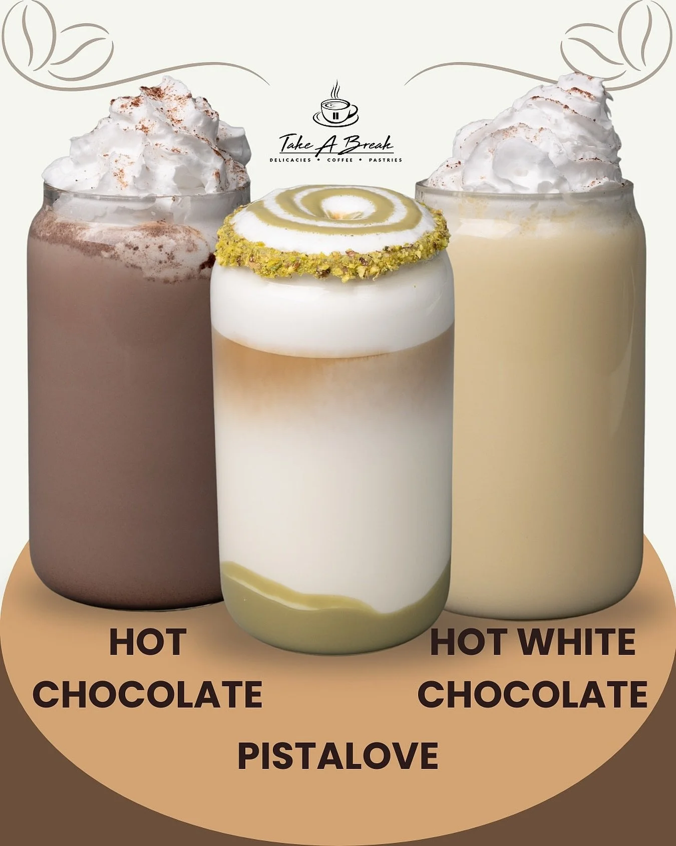 Zeit für eine kleine Auszeit ☕️ 
Ob klassische Hot Chocolate, cremige Hot White Chocolate oder unser Signature-Drink Pistalove.
Bei uns findest du die perfekte Portion Wärme für kalte Tage 🍫🤎
#takeabreakstuttgart #cozyvibes #pistalov