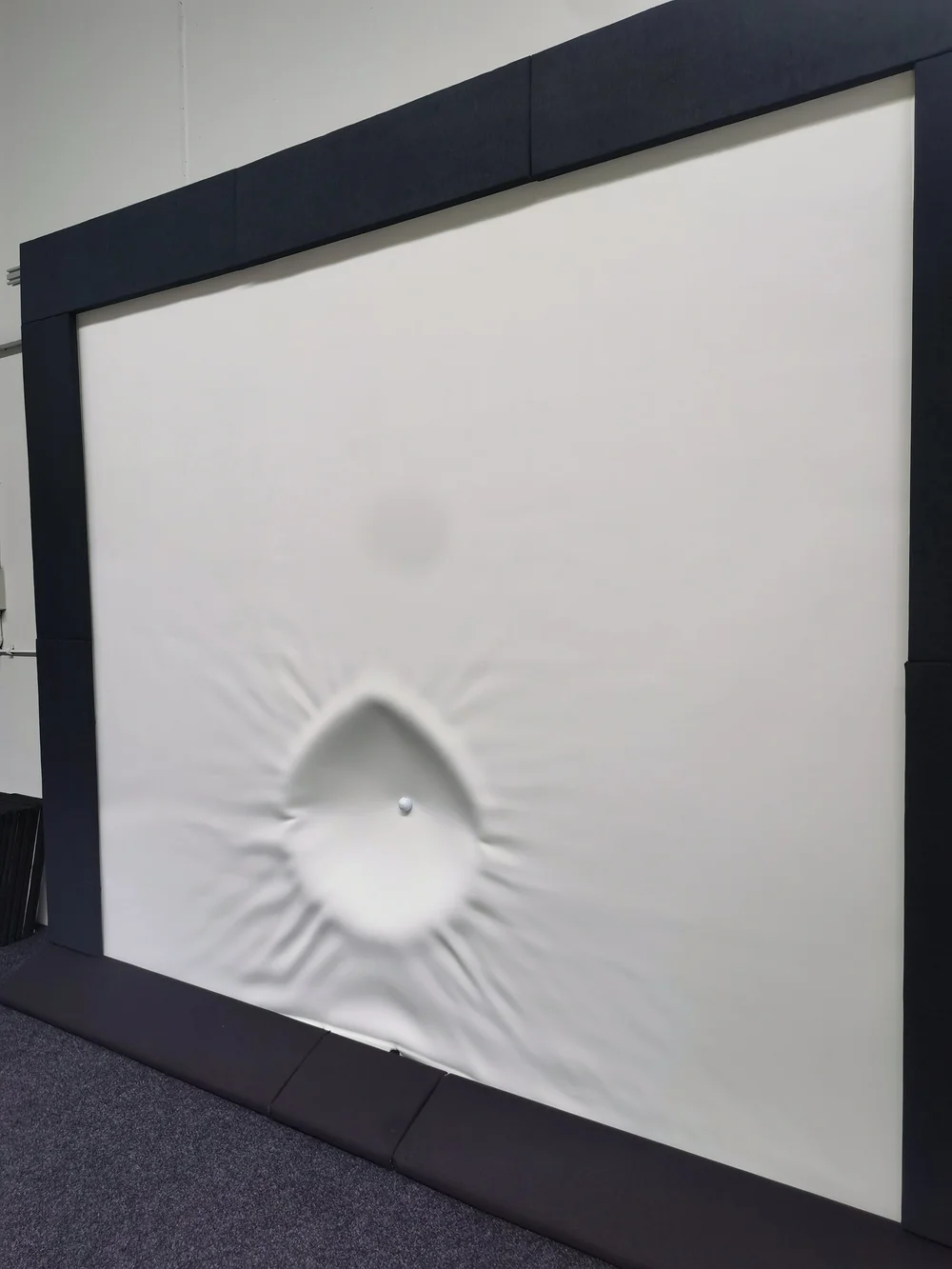 Impact projection screen fabric