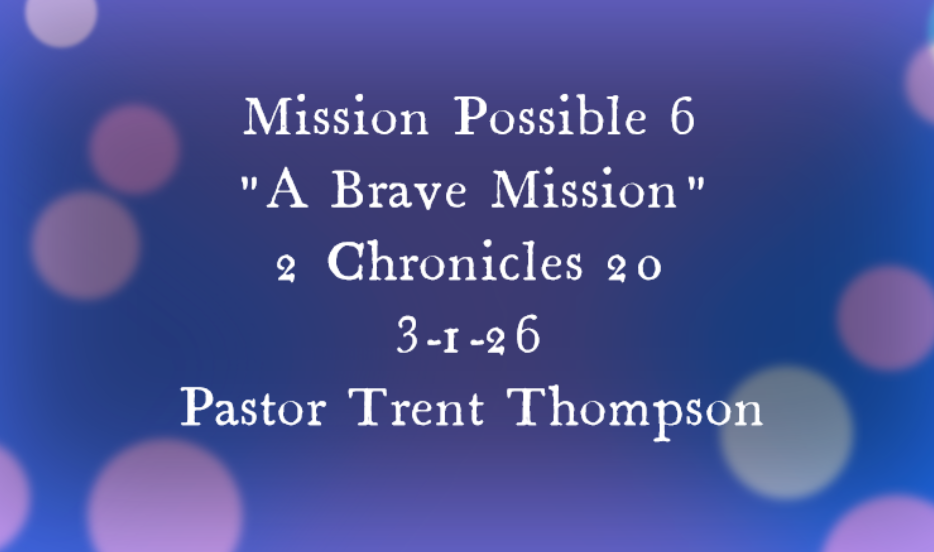 “a brave mission” 