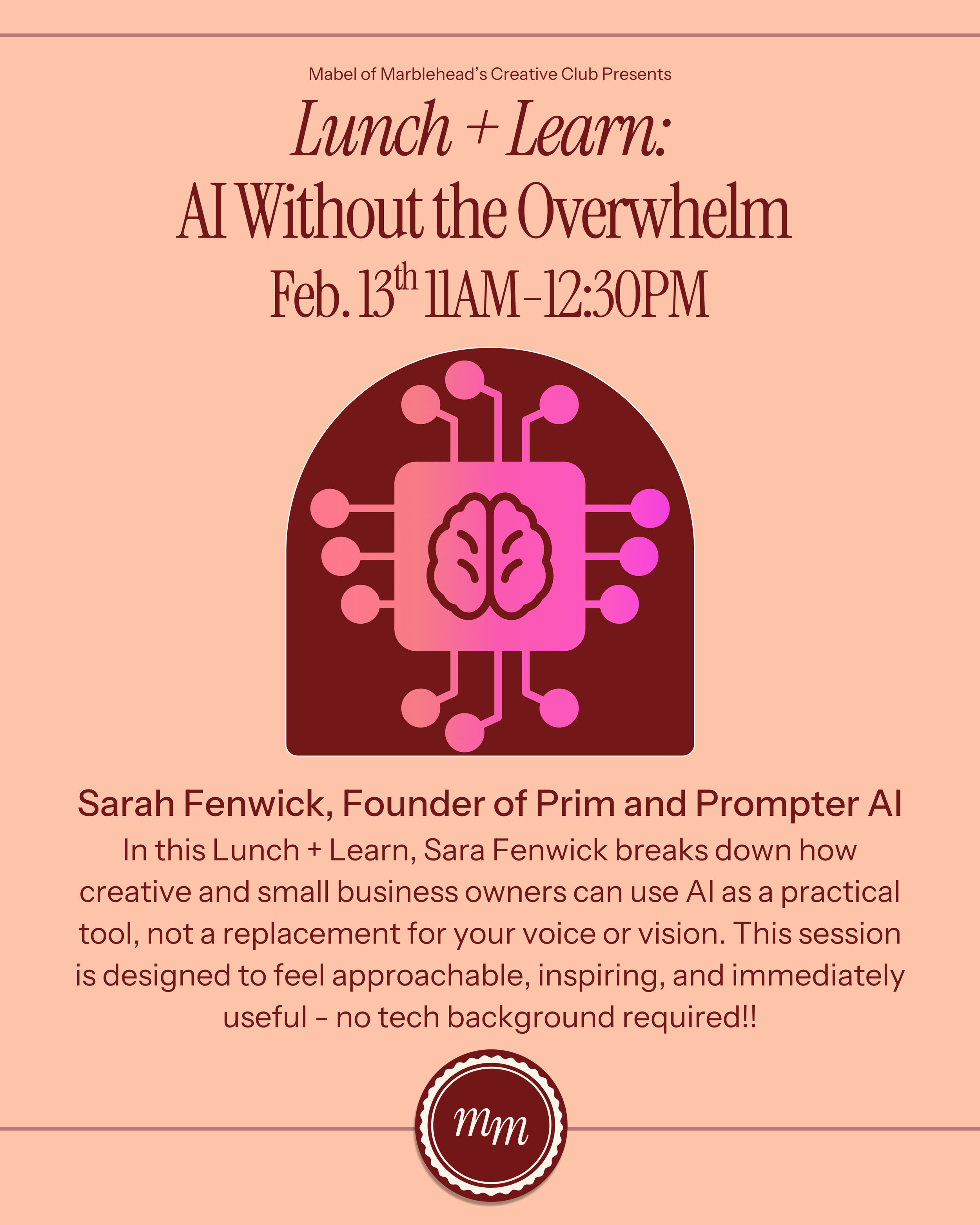 Lunch + Learn: AI Without the Overwhelm