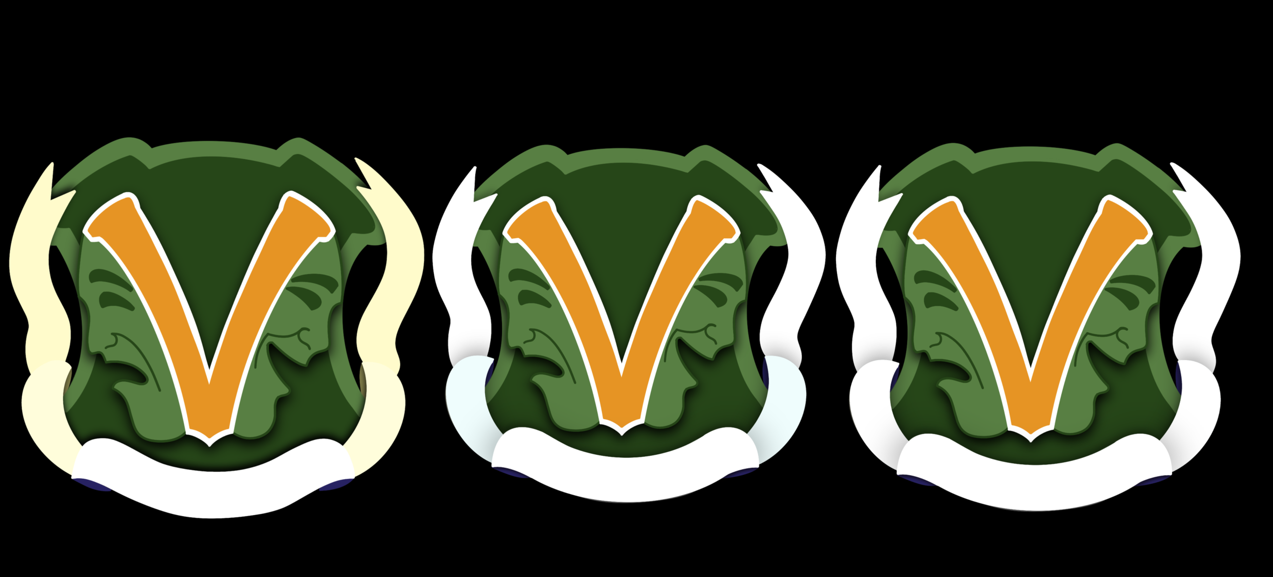 Final linework and Ribbon color variants