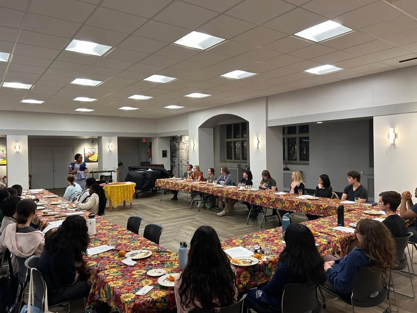 Family weekend means coming together as the UPCaM Fam. We had a beautiful meal and heard from Rev. Dr. Maleke, working in DRCongo. &hearts;️