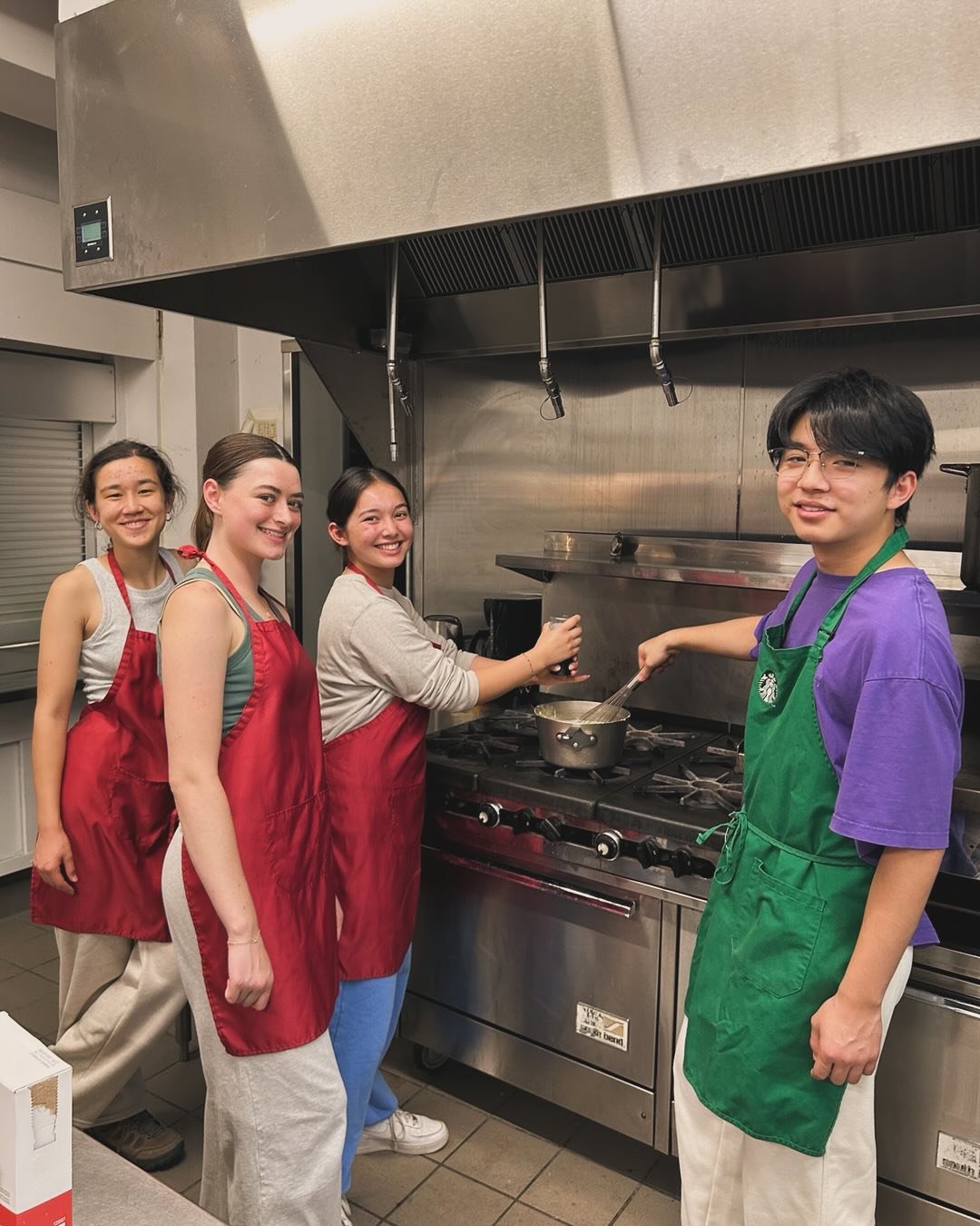 Mac and cheese plus brownies for Labre Food Ministry! Friday night fun! &hearts;️🩷