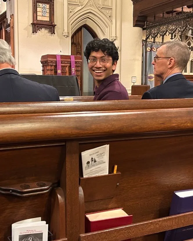 Hey Toby! Toby read beautifully at the Maundy Thursday service at The Church of the Covenant! 🩷