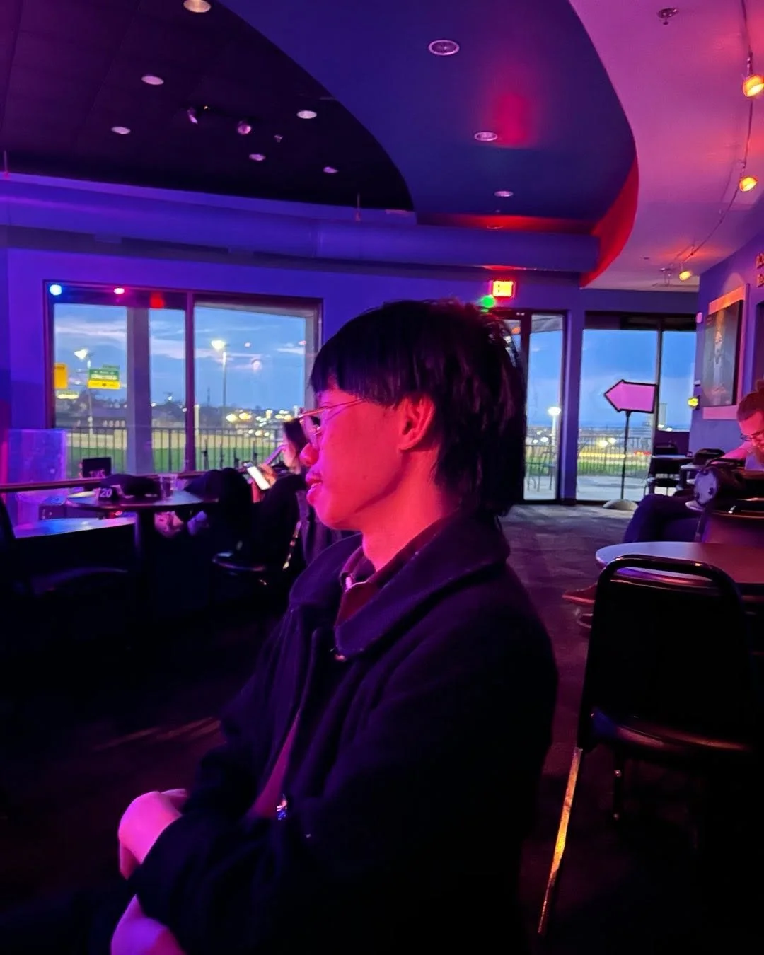 UPCaM student leader, Huy enjoying a concert at the Bop Stop last Thursday. Vietnamese artist, Mai Khoi was in town. 🎶