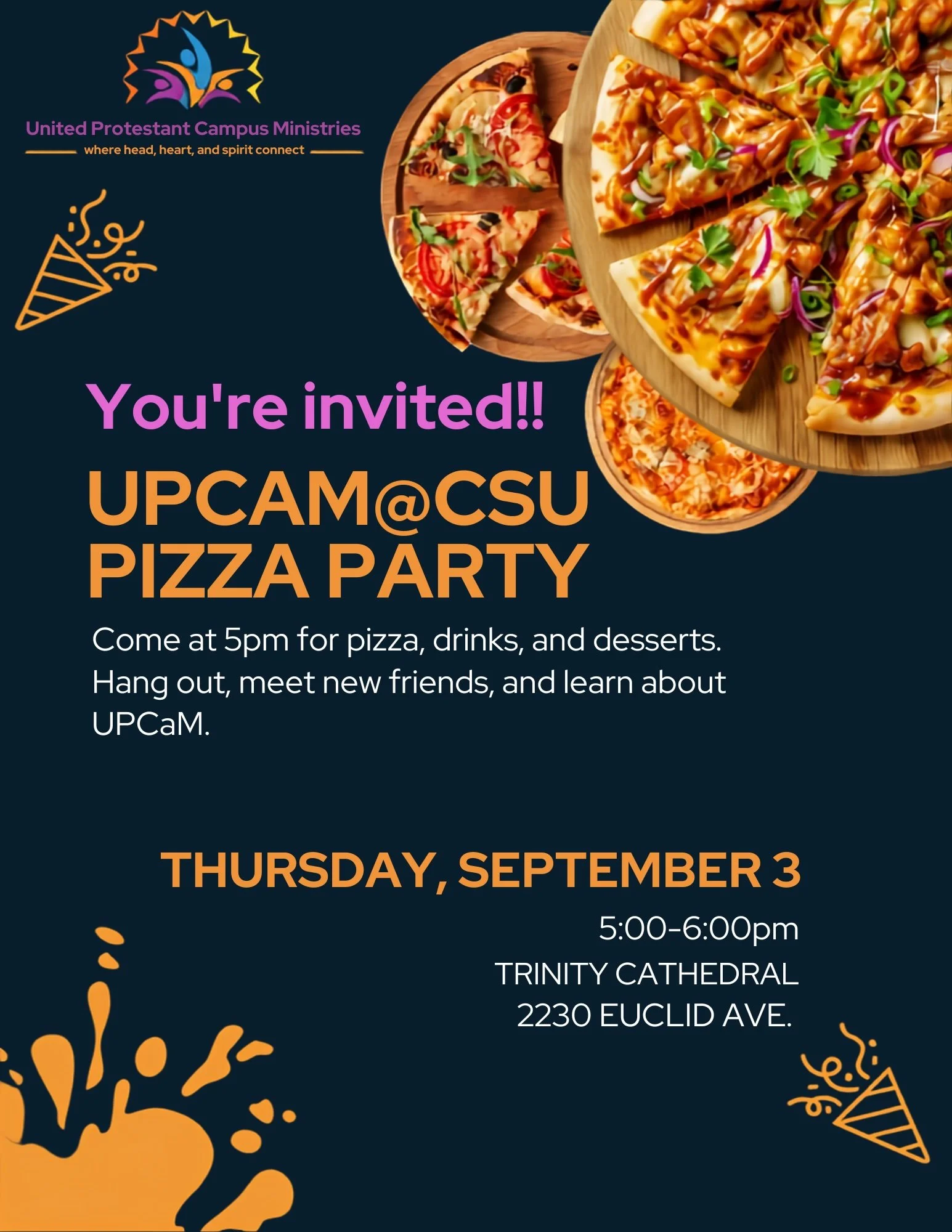 UPCaM@CSU Pizza Party!
