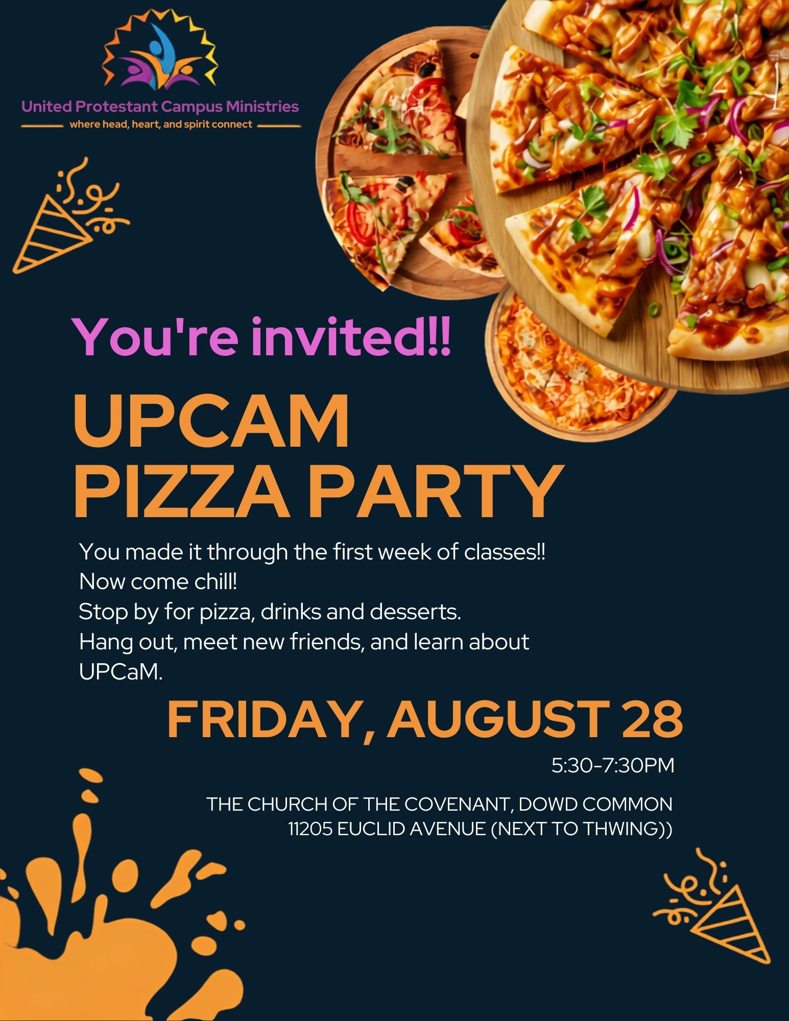 UPCaM@CWRU Pizza Party!