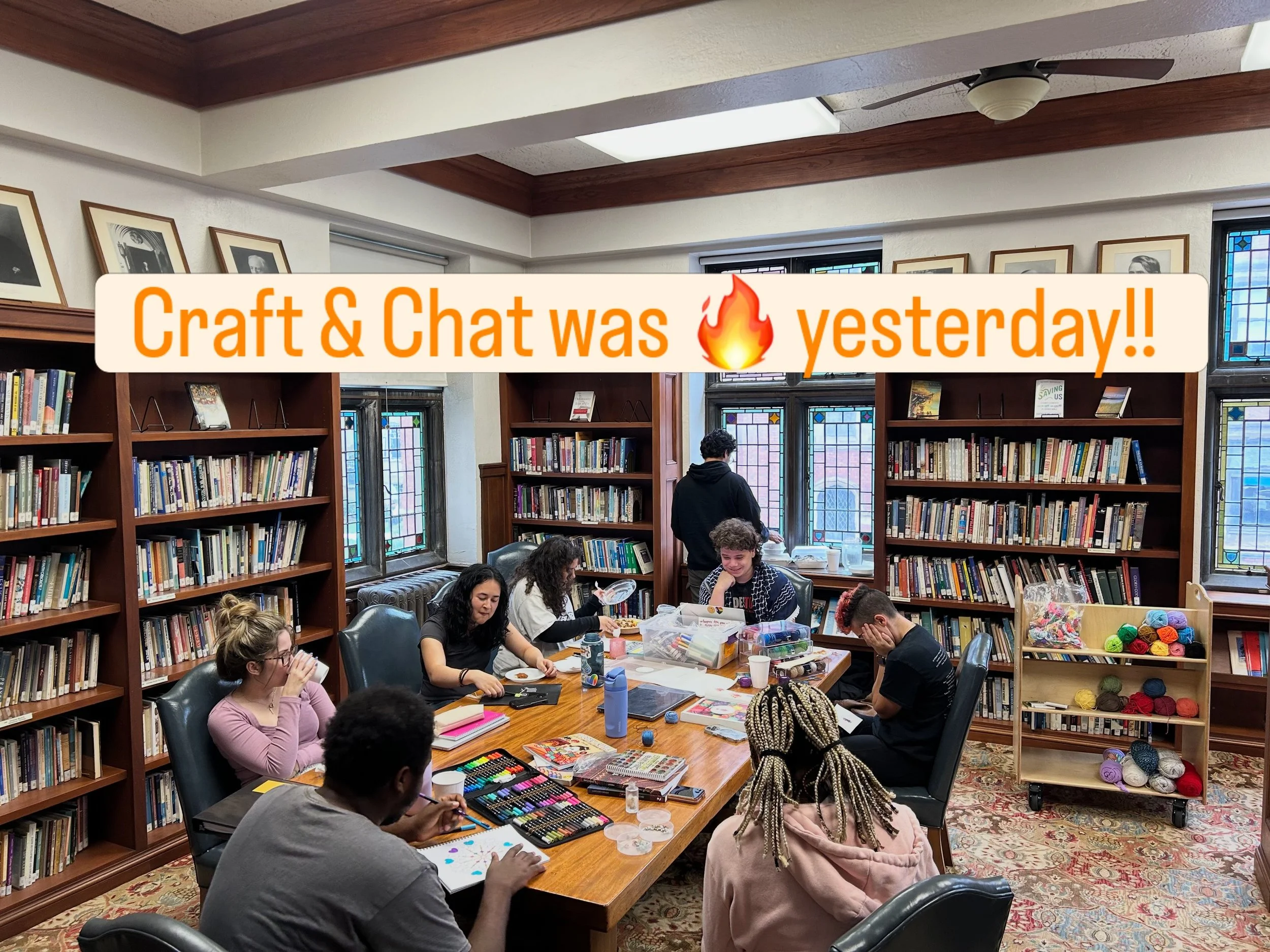 See y&rsquo;all next Tuesday 4-6pm. 🧵🧶🖍️🎨