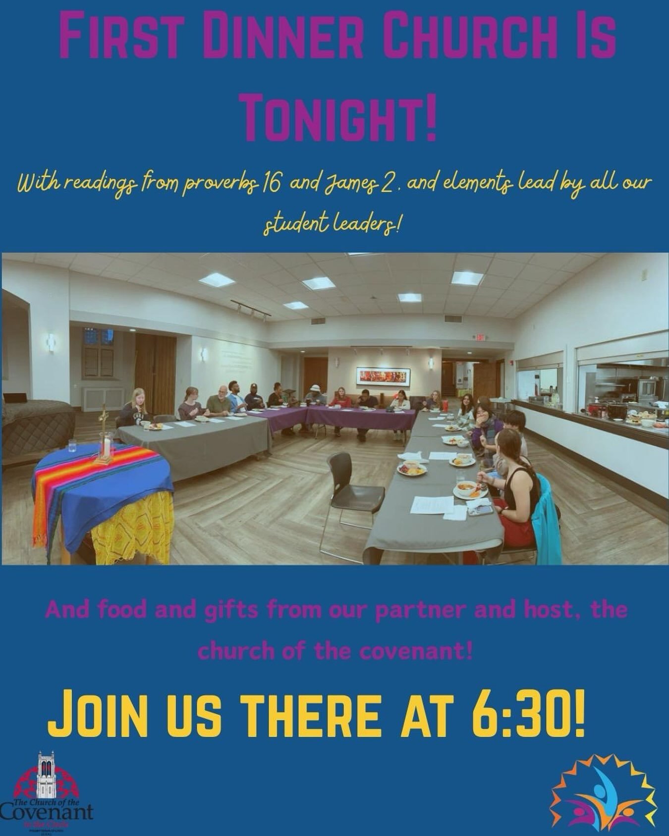 First dinner church of the semester! Good food, comunity, worship; what&rsquo;s not to like? See you at 6:30 today at down commons in the church of the covenant!
#church #godislovenothate #cwru #dinnerchurch