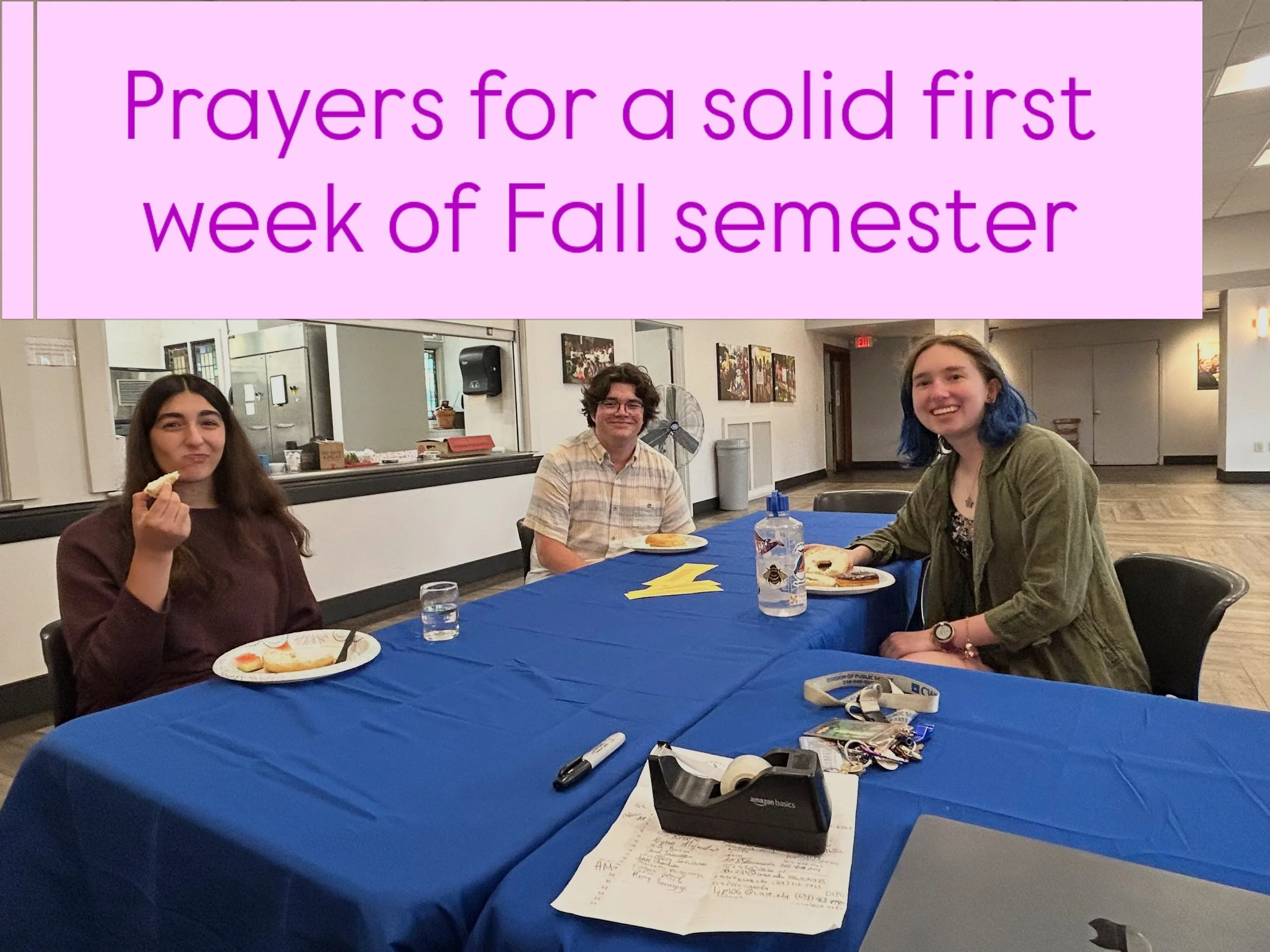Dear God, as I step into this first week of a new semester, calm my heart and steady my mind. Give me focus for my studies, patience with my schedule, and joy in the new beginnings ahead. Walk with me through my classes and fill my days with your pea