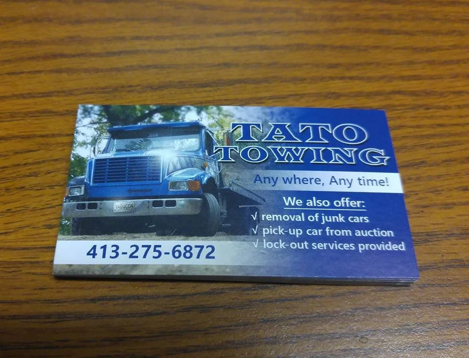 towing business card