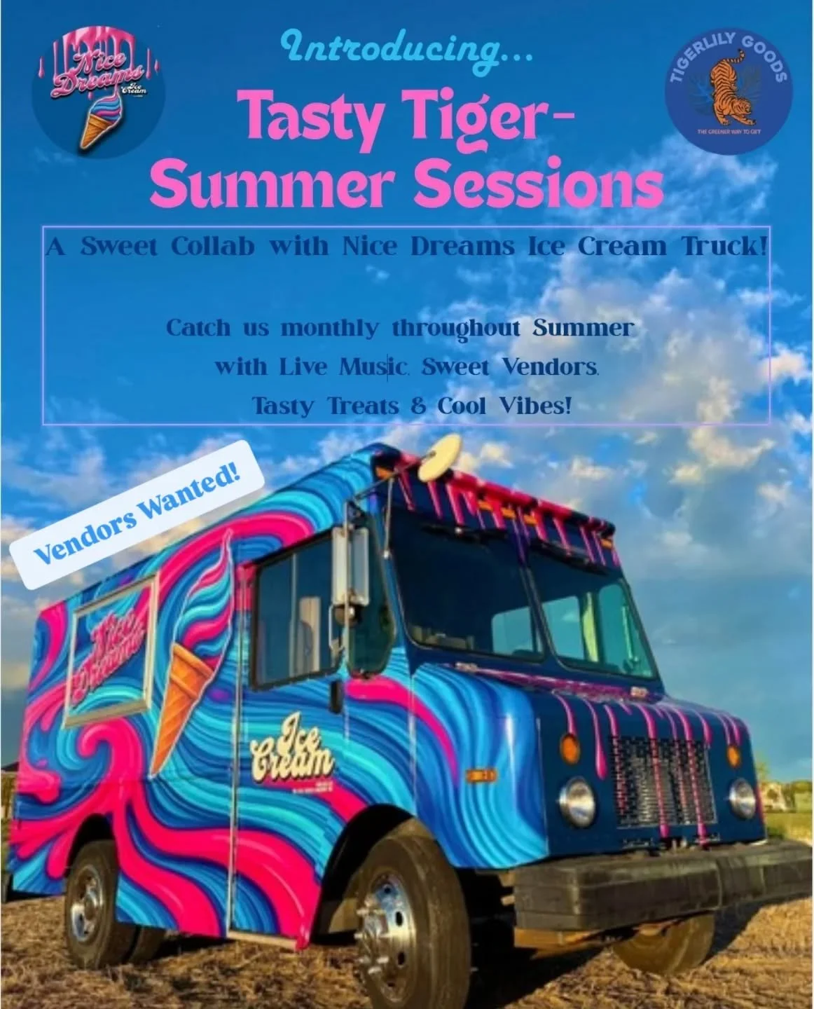 Seeking Vendors for this amazing series popping up monthly at Tigerlily Goods! 
First one is next Saturday April 25th.

DM to apply, this is an outdoor market.