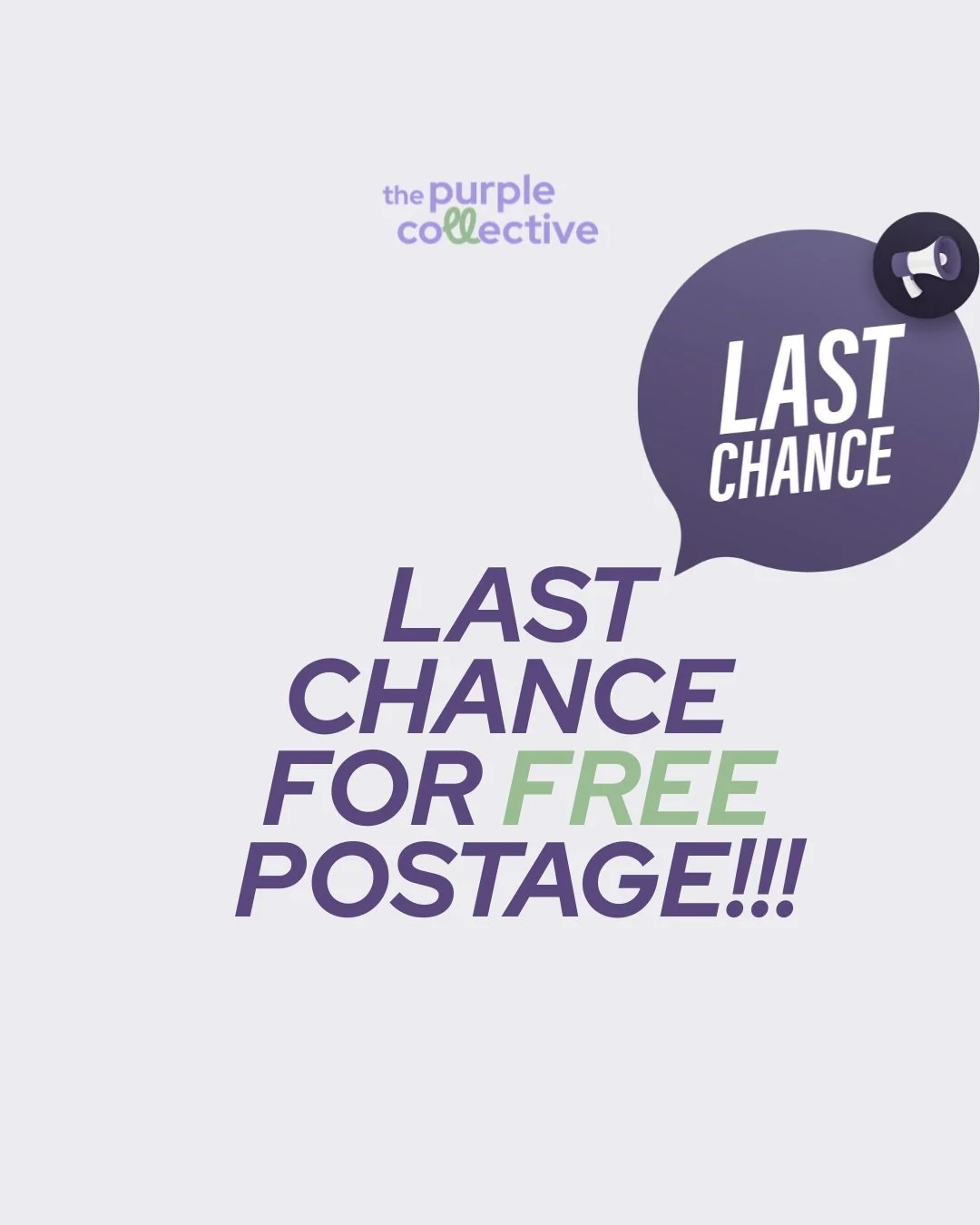 Today's the last day to grab My Purple Journal with free postage.

If you've been meaning to order, this is the day to do it - after today, postage costs apply.

USE CODE MPJ27

Shop now before free postage ends - link in bio.