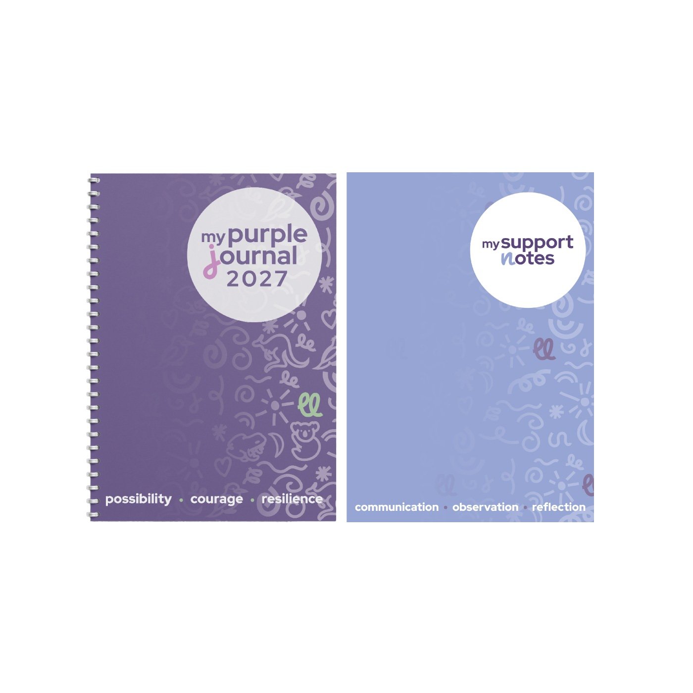 My Purple Journal 2027 + My Support Notes bundle