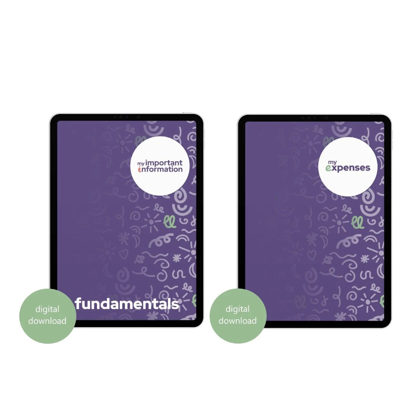 My Expenses + My Important Information bundle