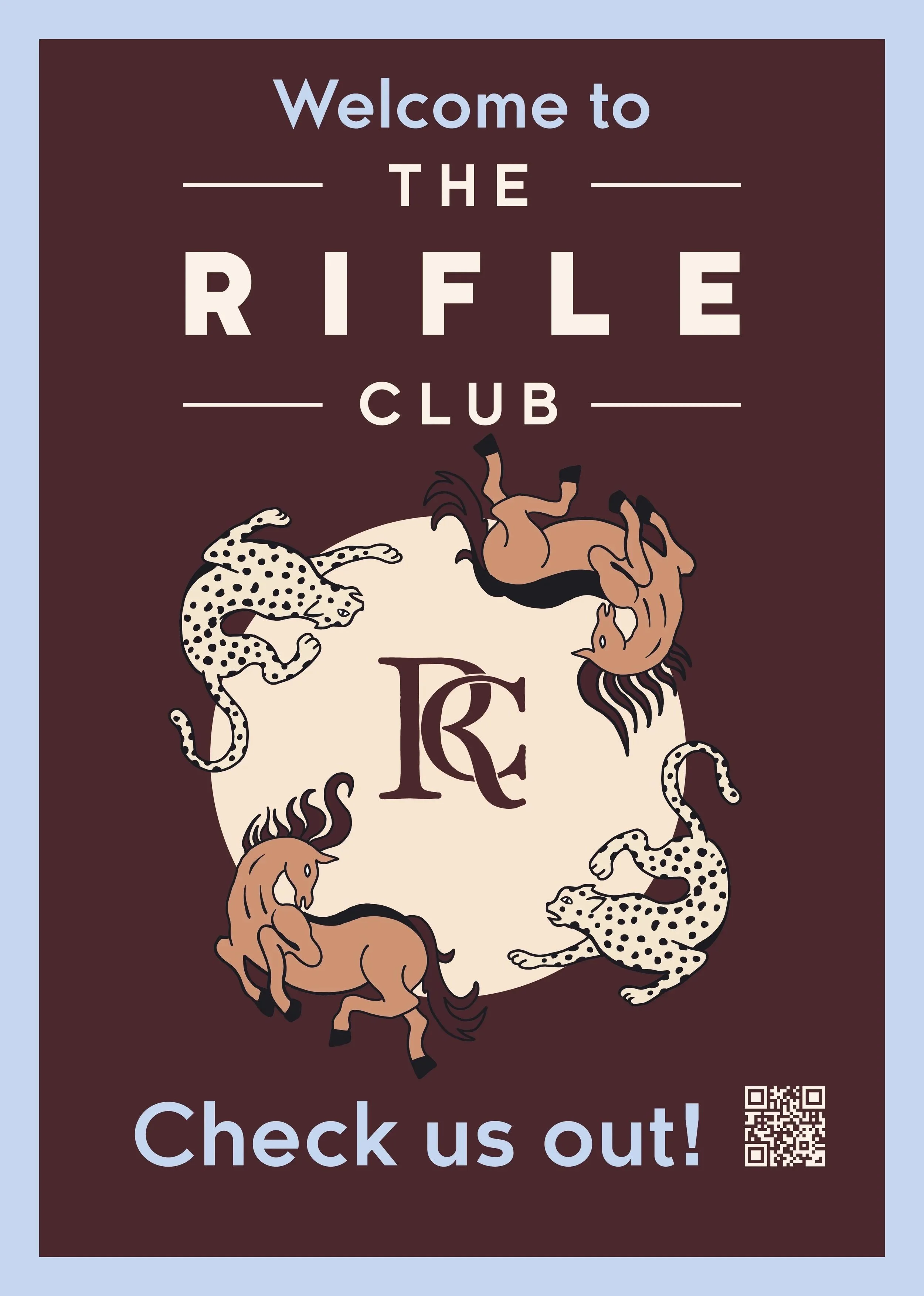 The Rifle Club Elsternwick -
Logo & welcome poster