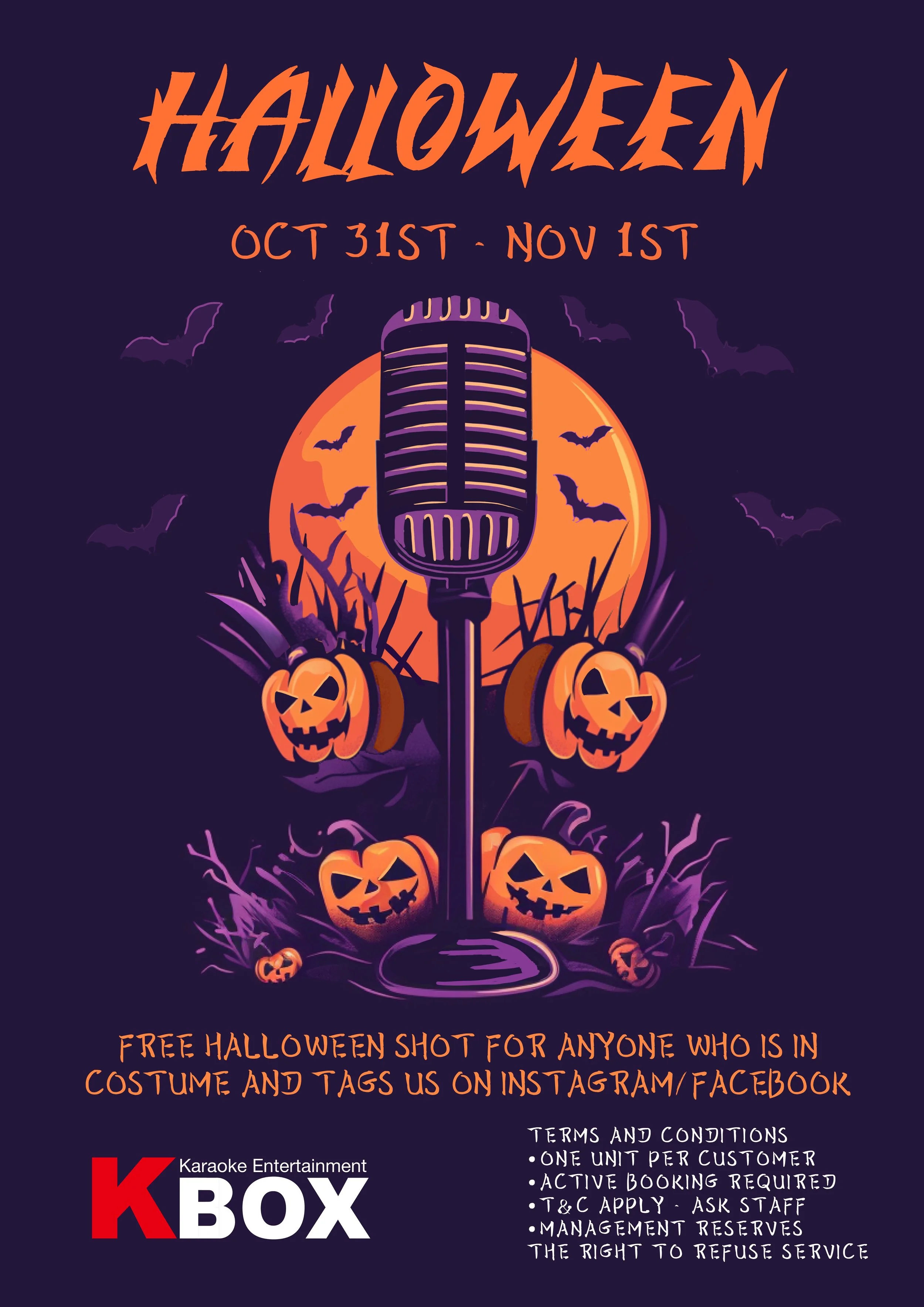 KBOX Karaoke - Halloween promotion