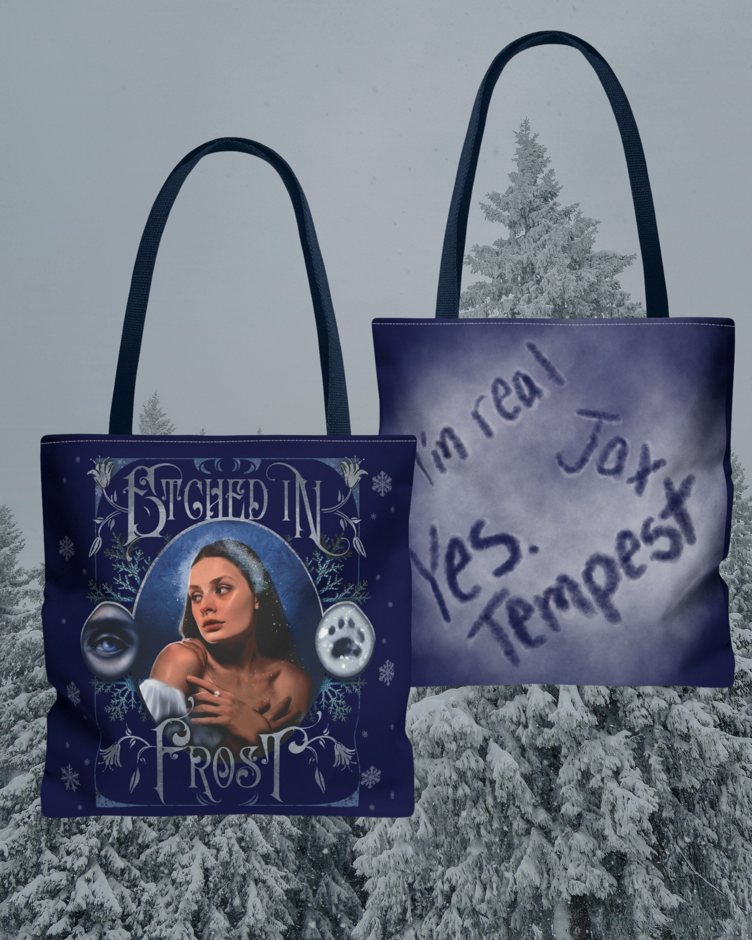 Etched in Frost Double Sided Tote