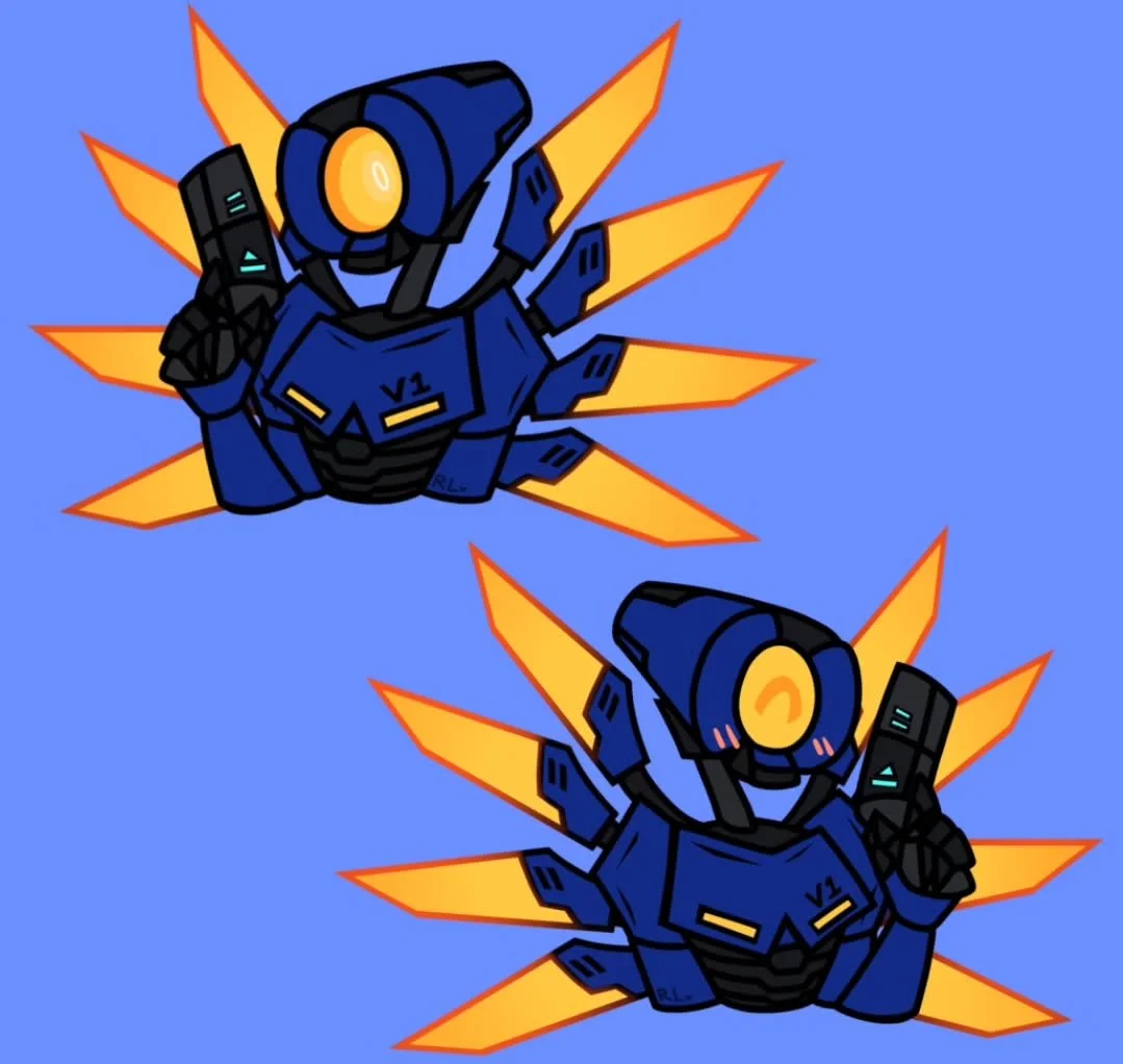 ✨️NEW ULTRAKILL &amp; TADC STICKER/KEYCHAIN DESIGNS
(technically i made the v1 &amp; gabriel designs back in november but whatever shhhhh) 

also i decided that I'm gonna post any new sticker/keychain designs here on my main acc instead of my sketch 
