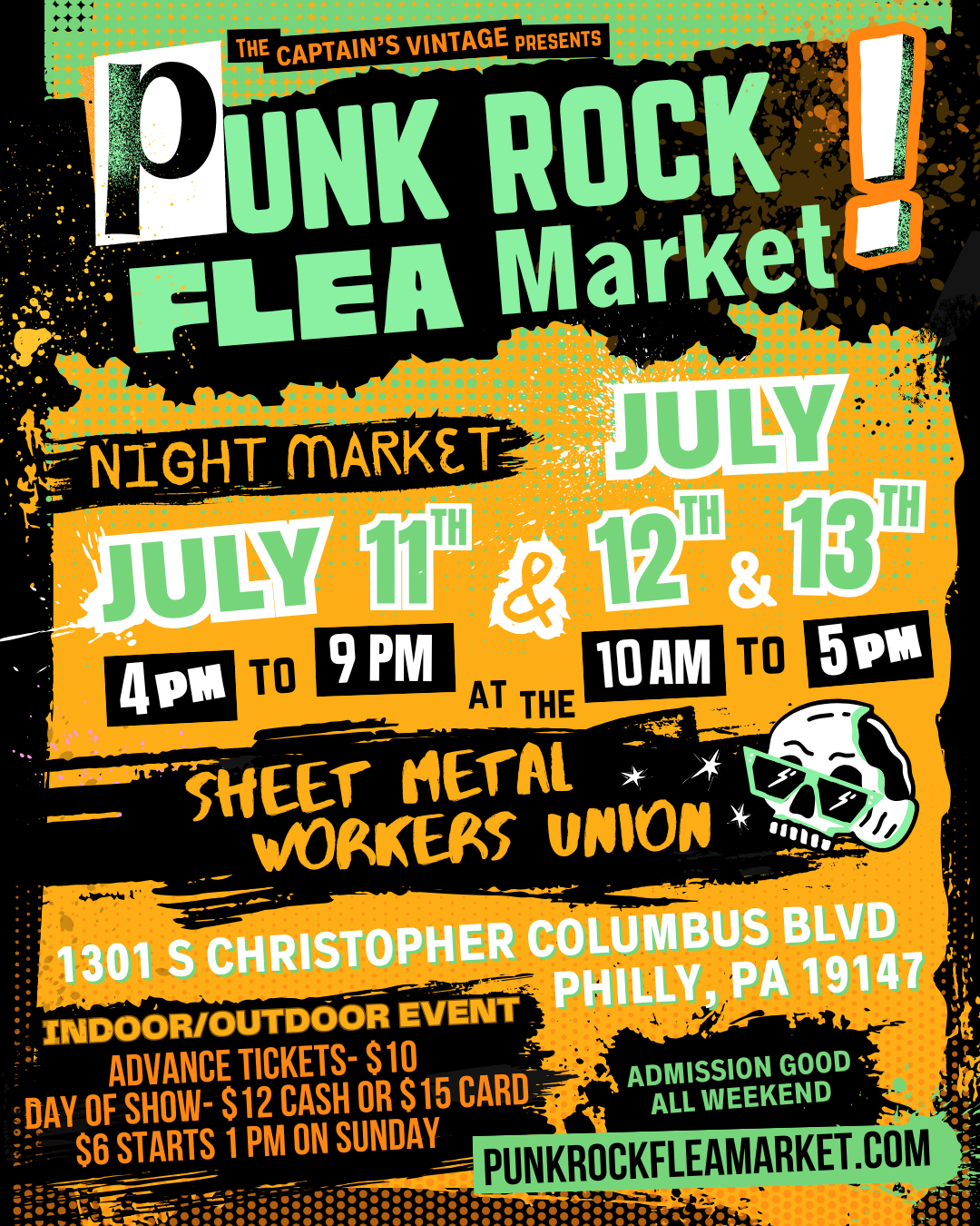 Punk Rock Flea Market at the Sheet Metal Workers Union