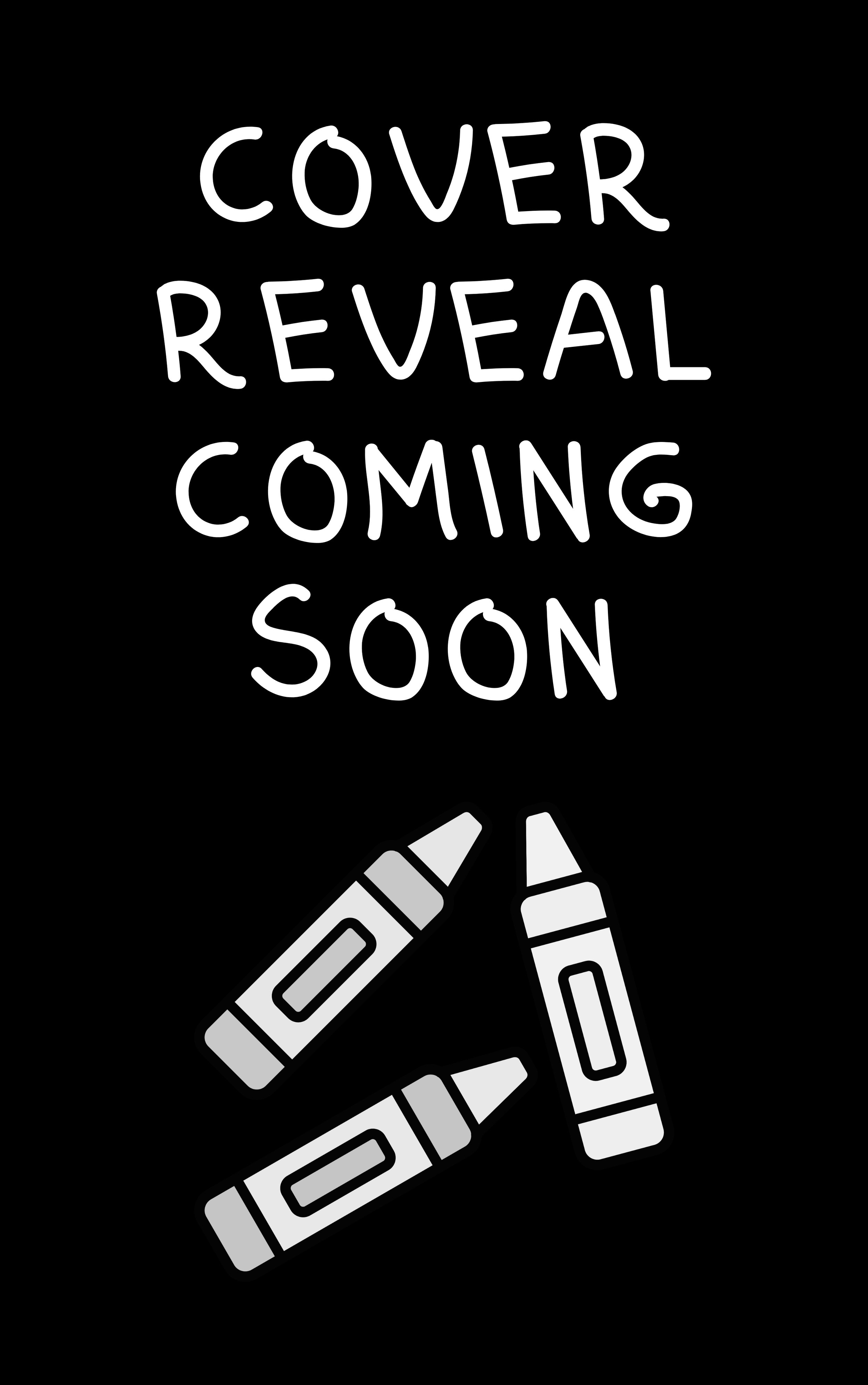 Cover reveal coming soon with an image of neon shooting stars