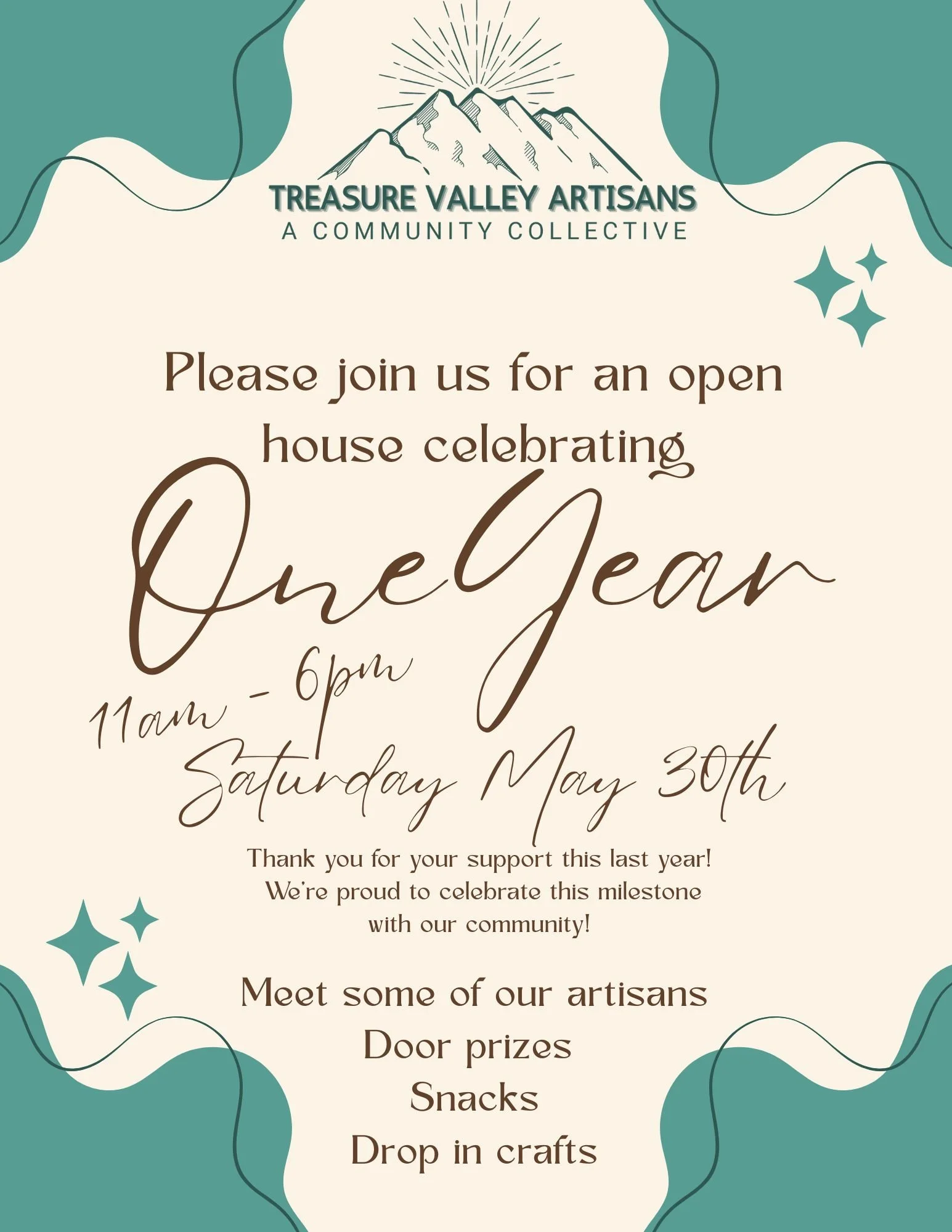 One Year Anniversary Party!