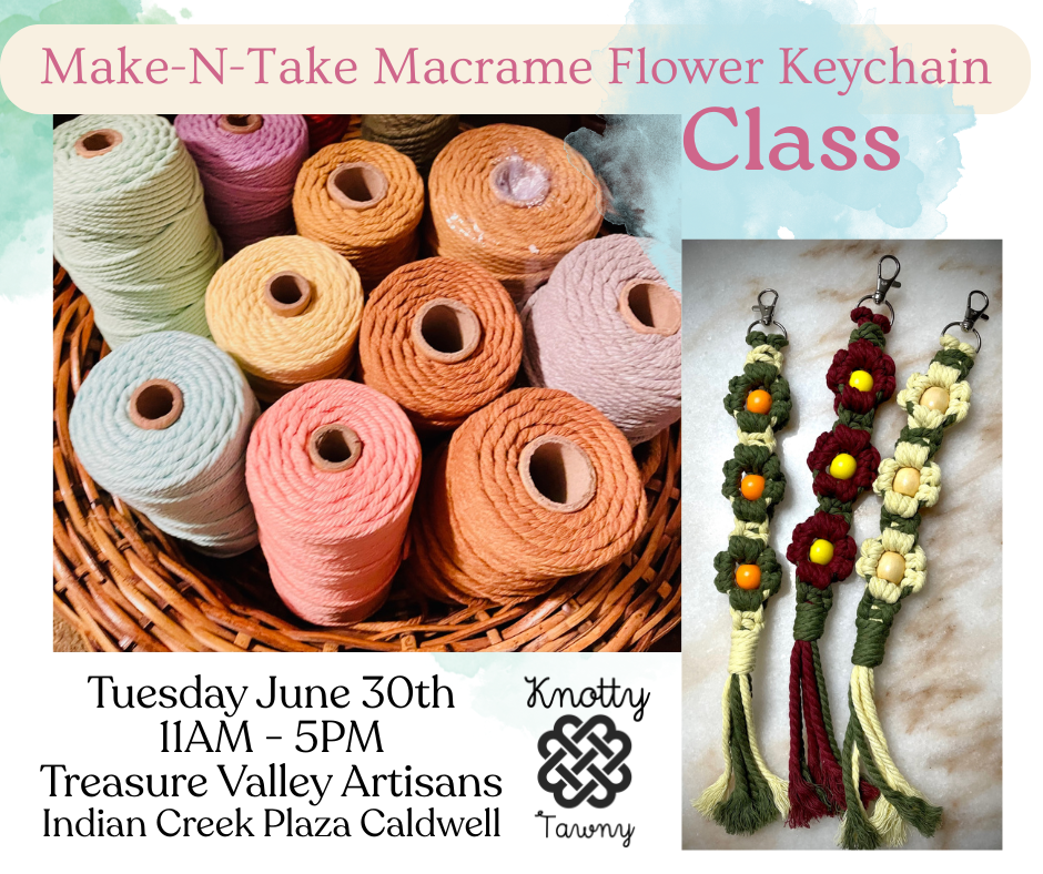 Macrame Keychain Making