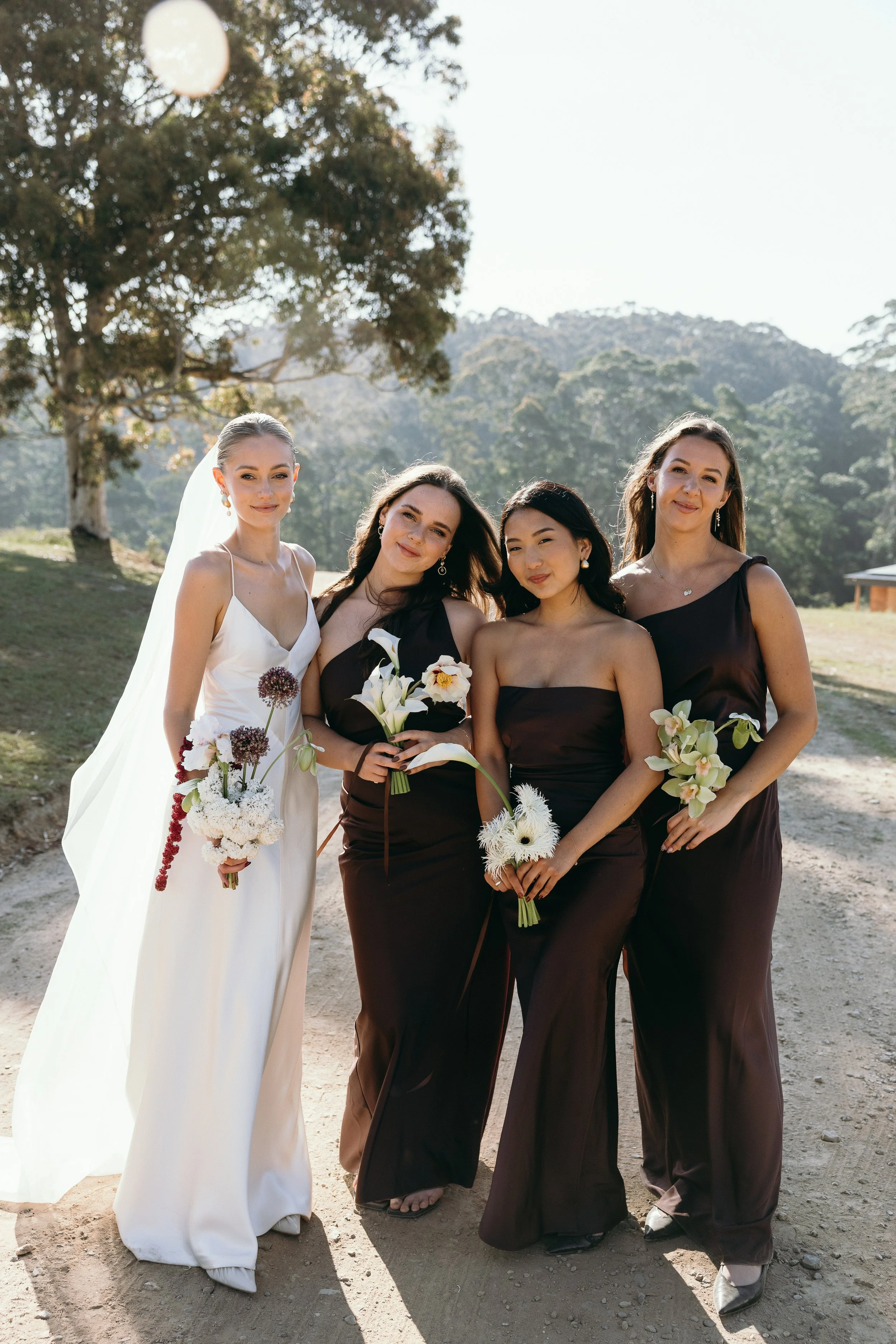 Makeup client with bridal look