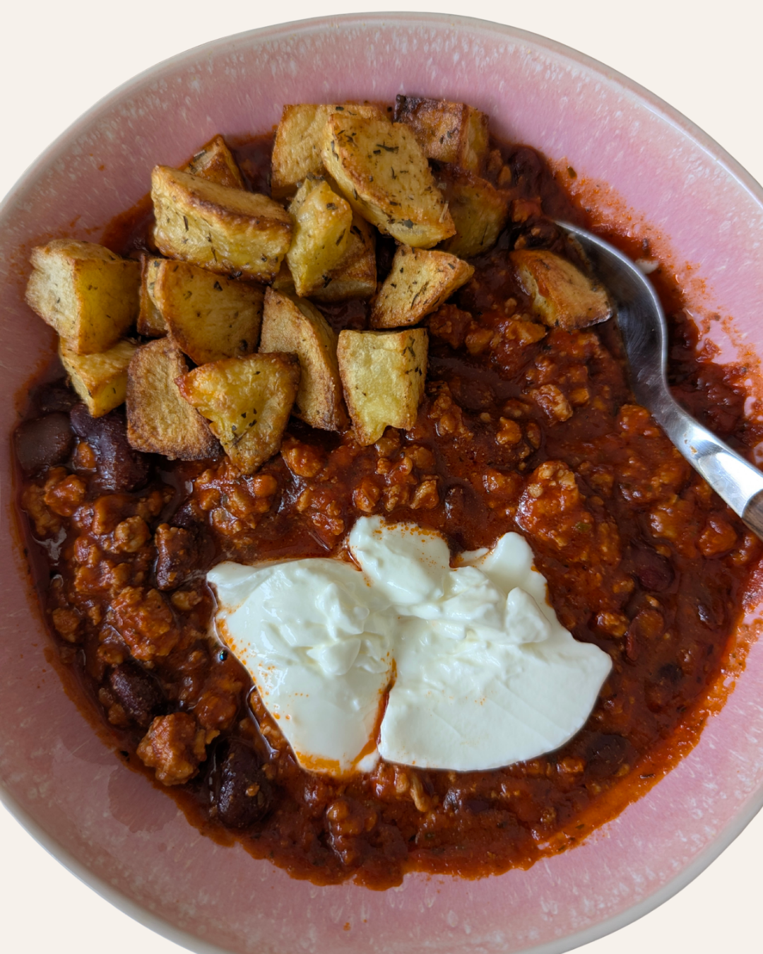 Chicken Chilli &amp; Roast Potatoes