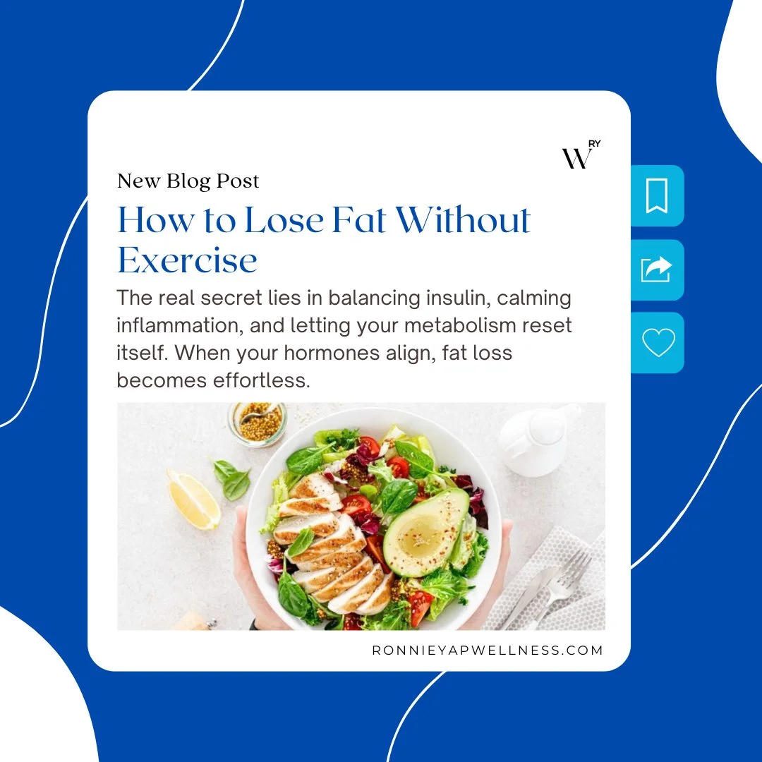 📢 New Blog Post Alert!

🔥 How to Lose Fat Without Exercise

The real secret to fat loss isn&rsquo;t endless workouts it&rsquo;s balance. When you calm inflammation, stabilise insulin, and let your metabolism reset naturally, fat loss becomes effort
