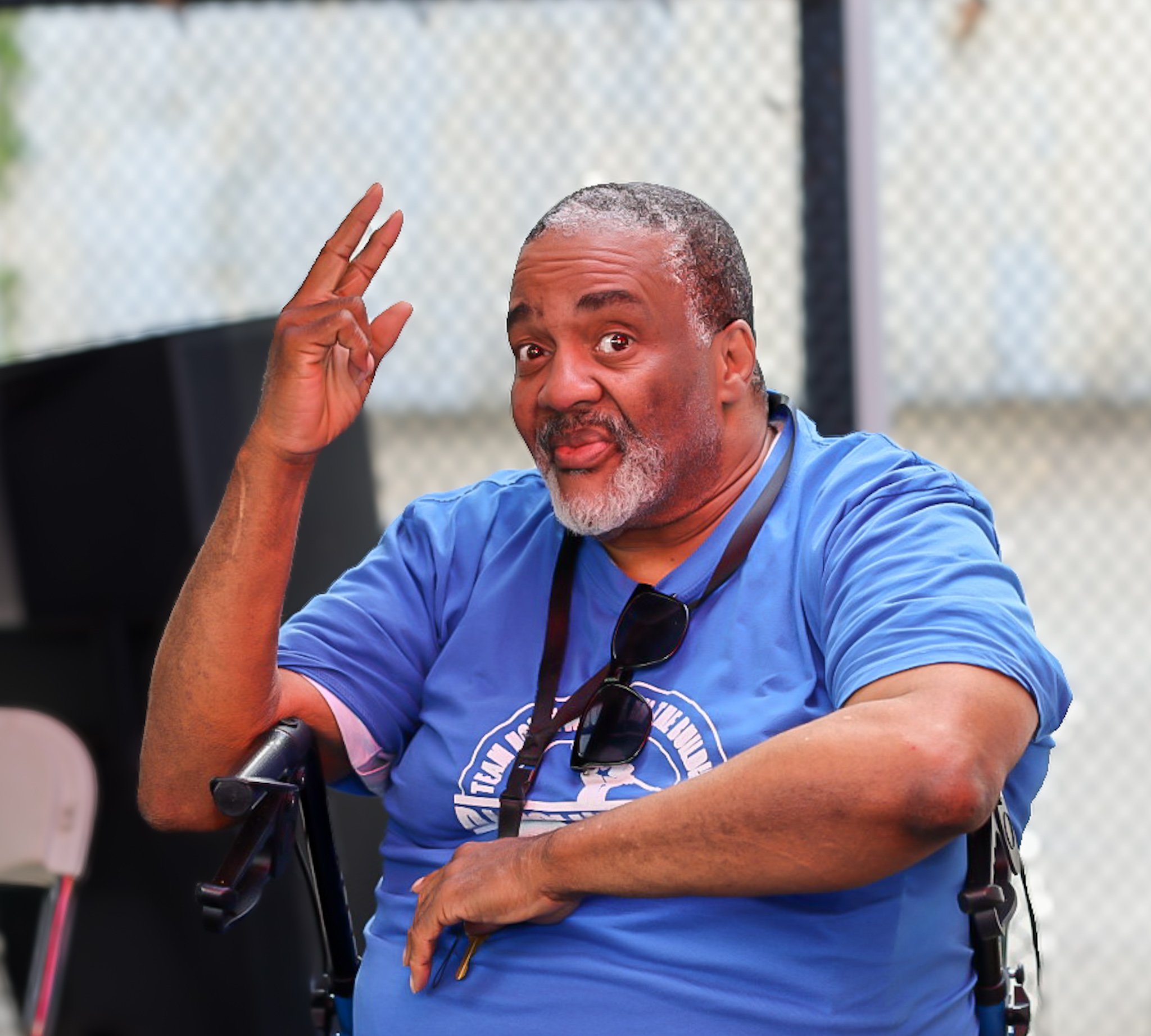 The legendary DJ Hollywood at the Sha-Rock BBQ, Bronx NY