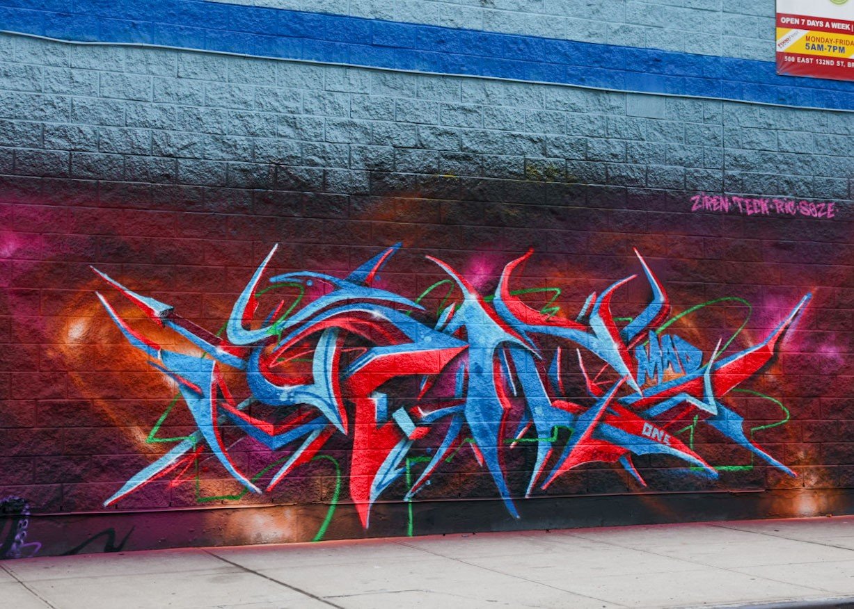 Street art, Boone Ave Walls. The Bronx.