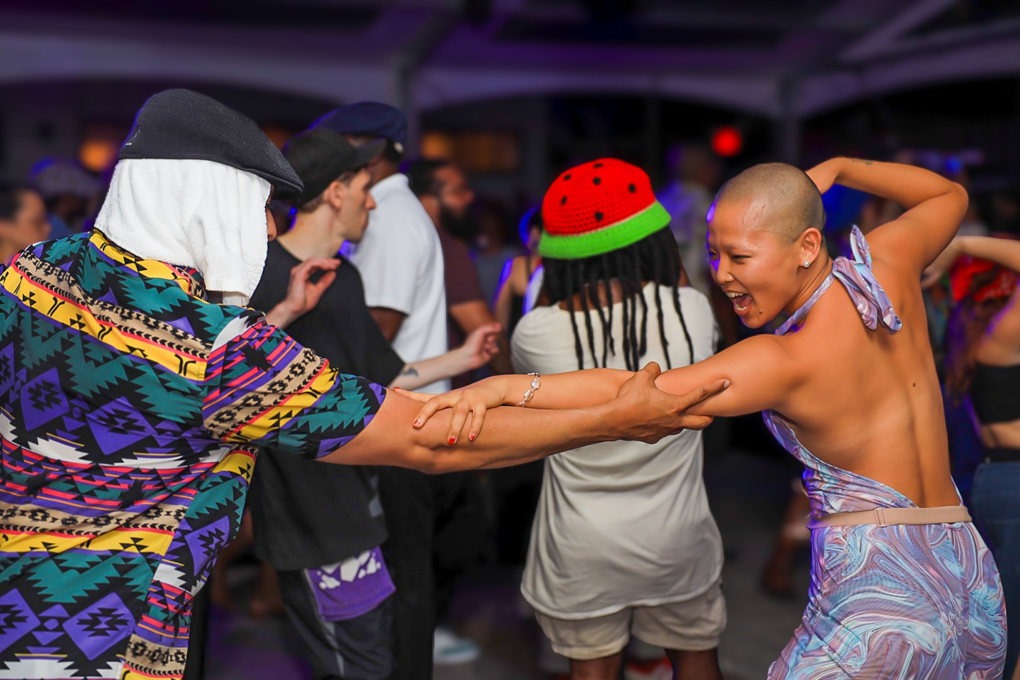 Dancers on the dance floor. Soul In The Horn, NYC