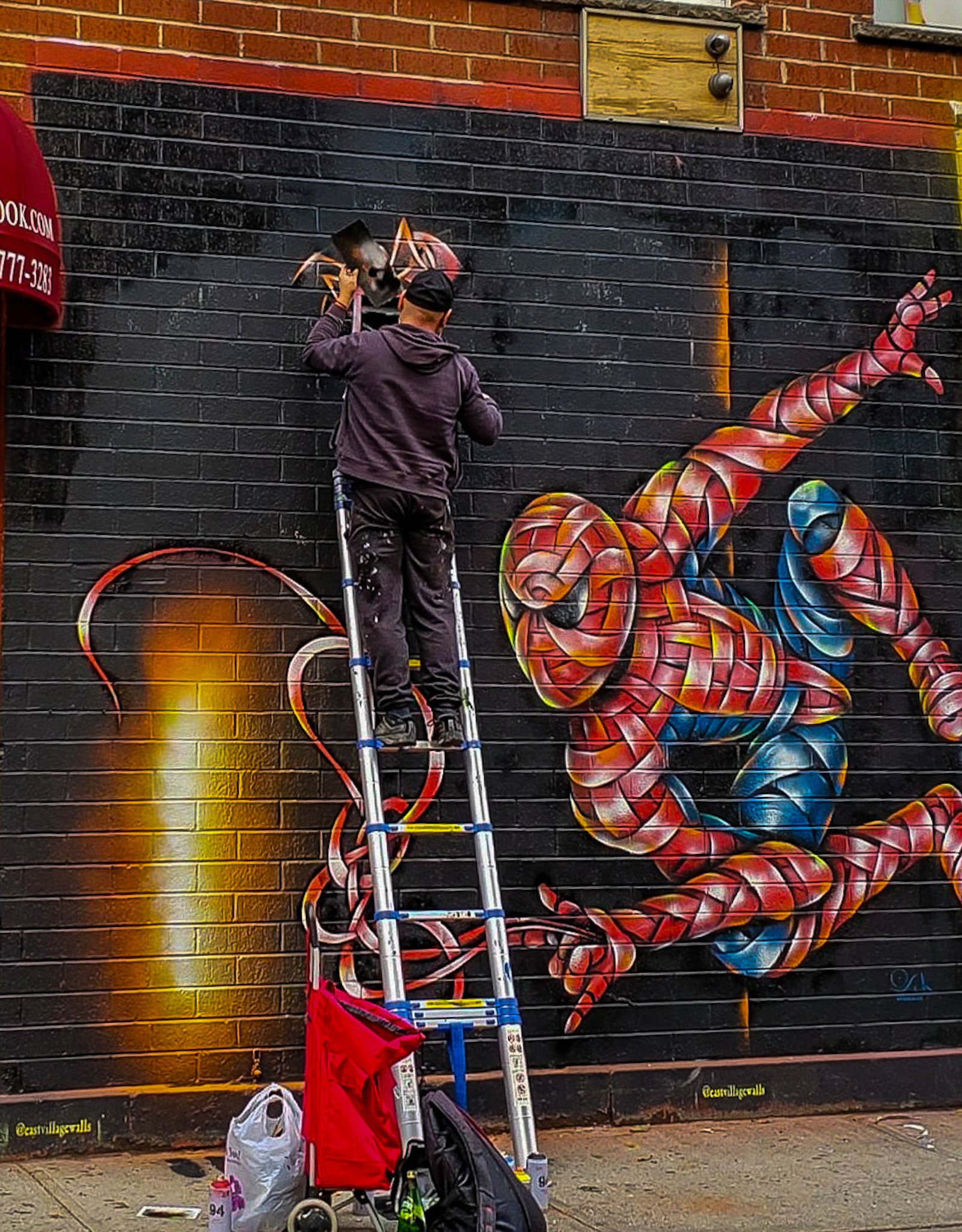 'Spidey Scene', East Village Walls, NYC