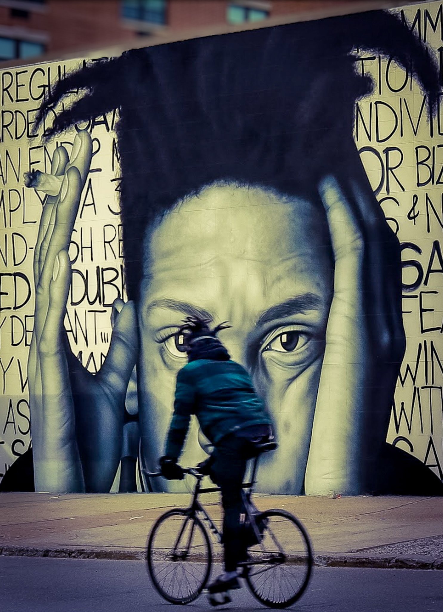 Dreadlocks and Basquiat. Brooklyn NY